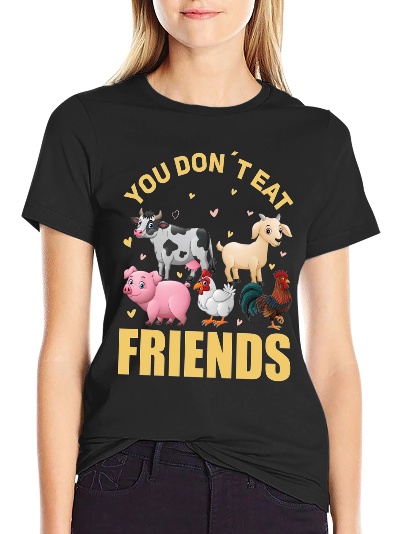 Vegan T-Shirt - You Dont Eat Friends