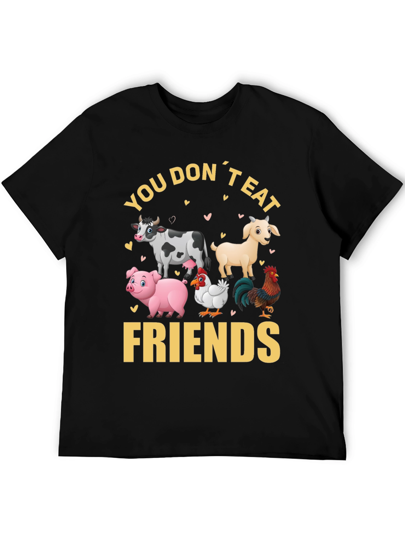 Vegan T-Shirt - You Dont Eat Friends