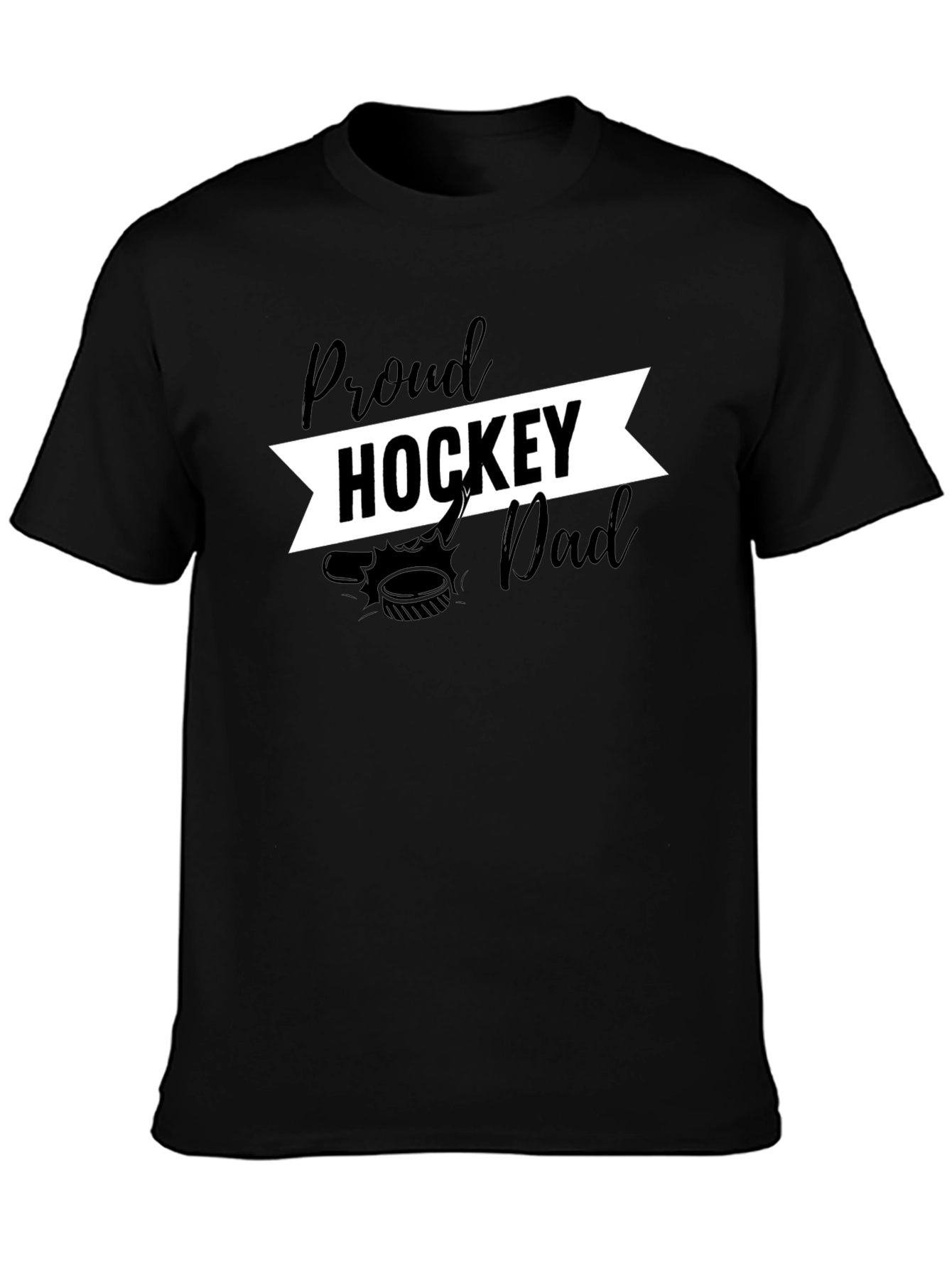 Proud Hockey Dad Graphic T-Shirt