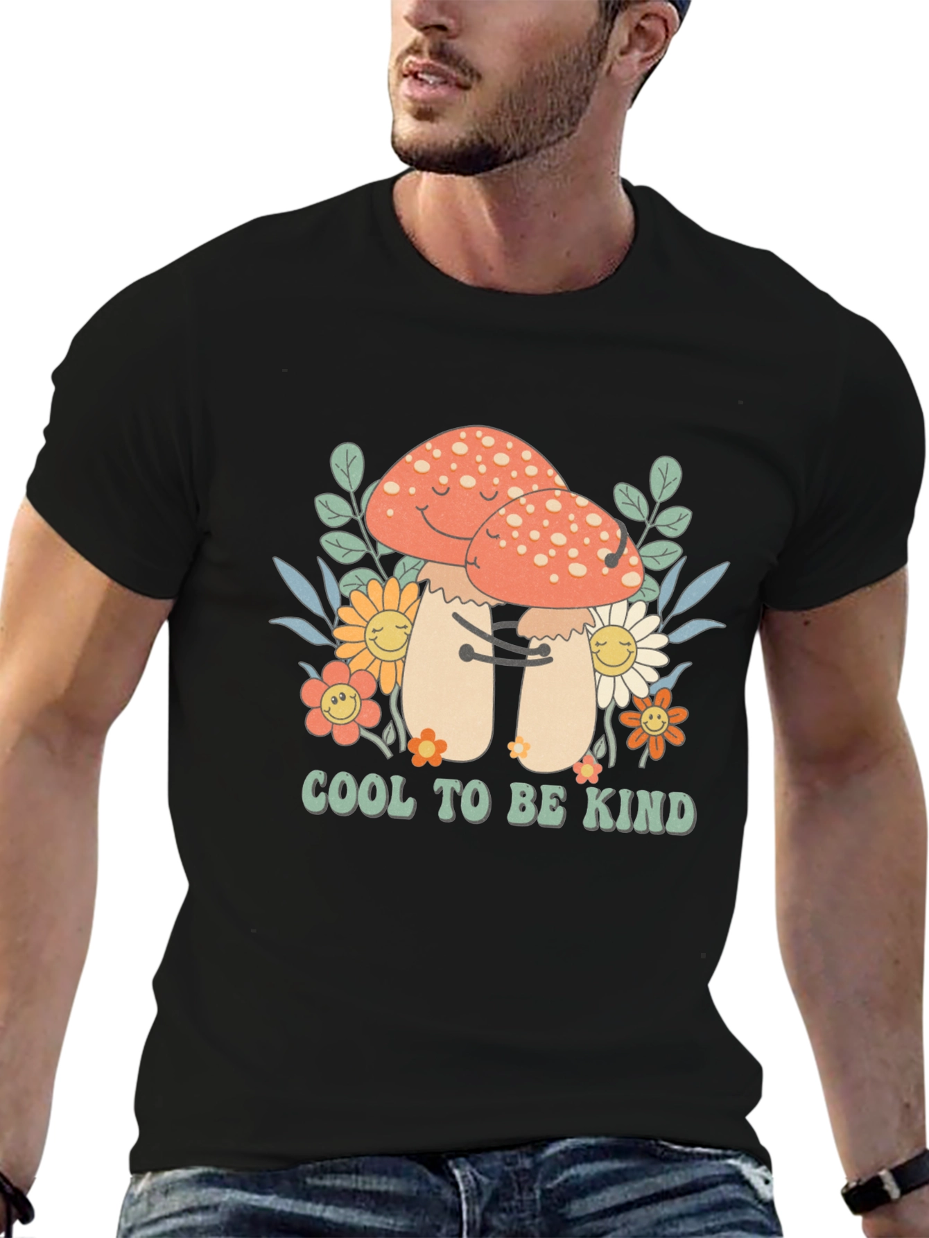 Cool To Be Kind Mushroom T-Shirt