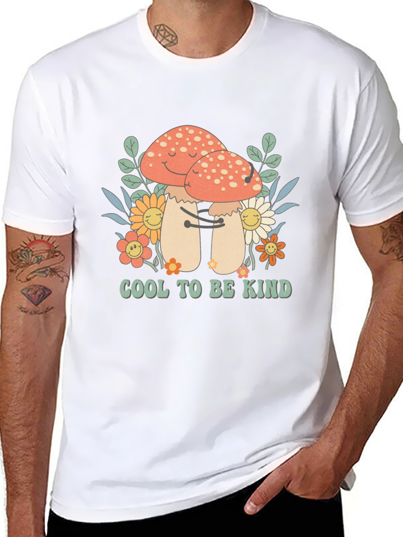 Cool To Be Kind Mushroom T-Shirt