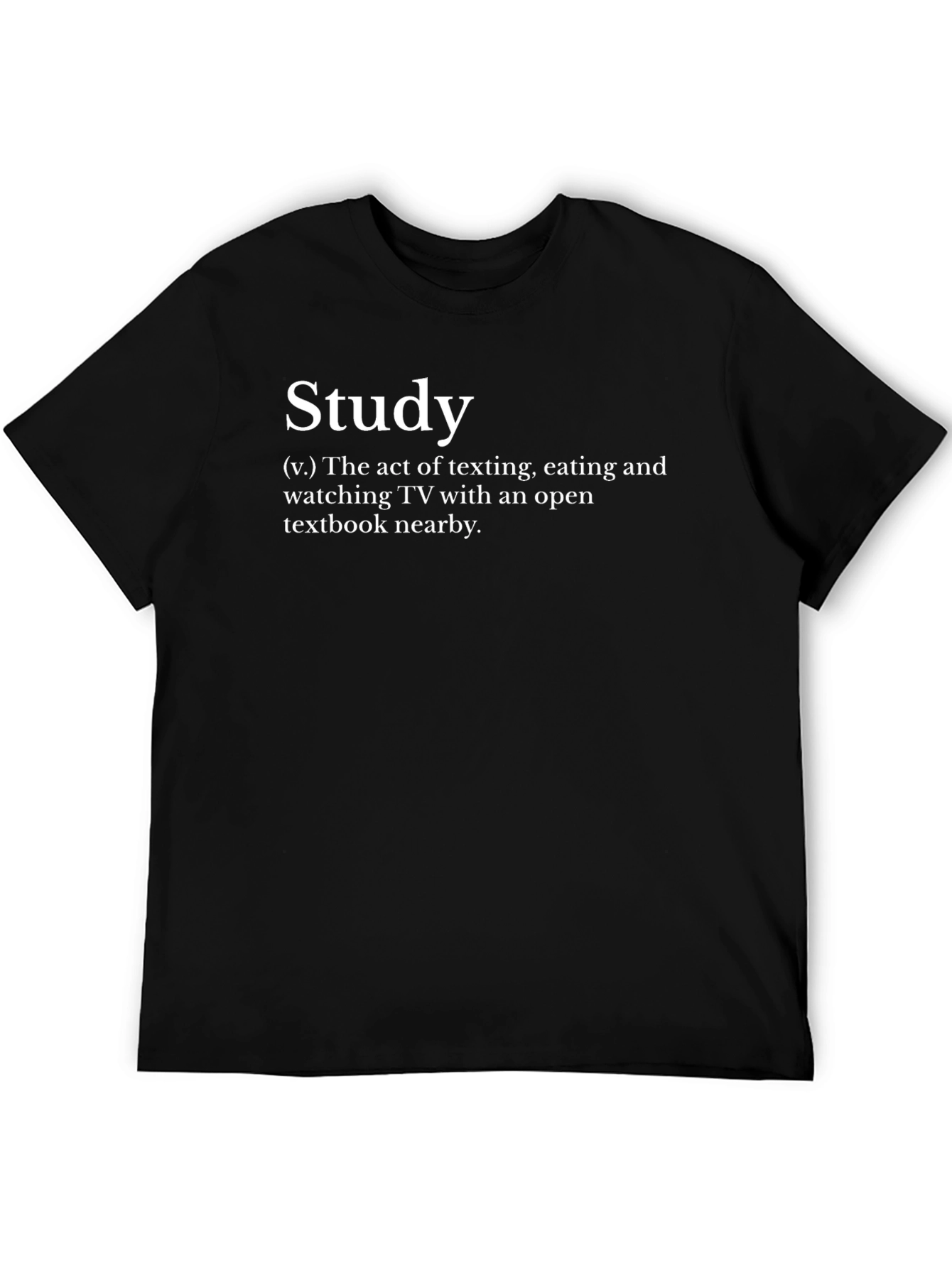 Study Definition Graphic T-Shirt - Black