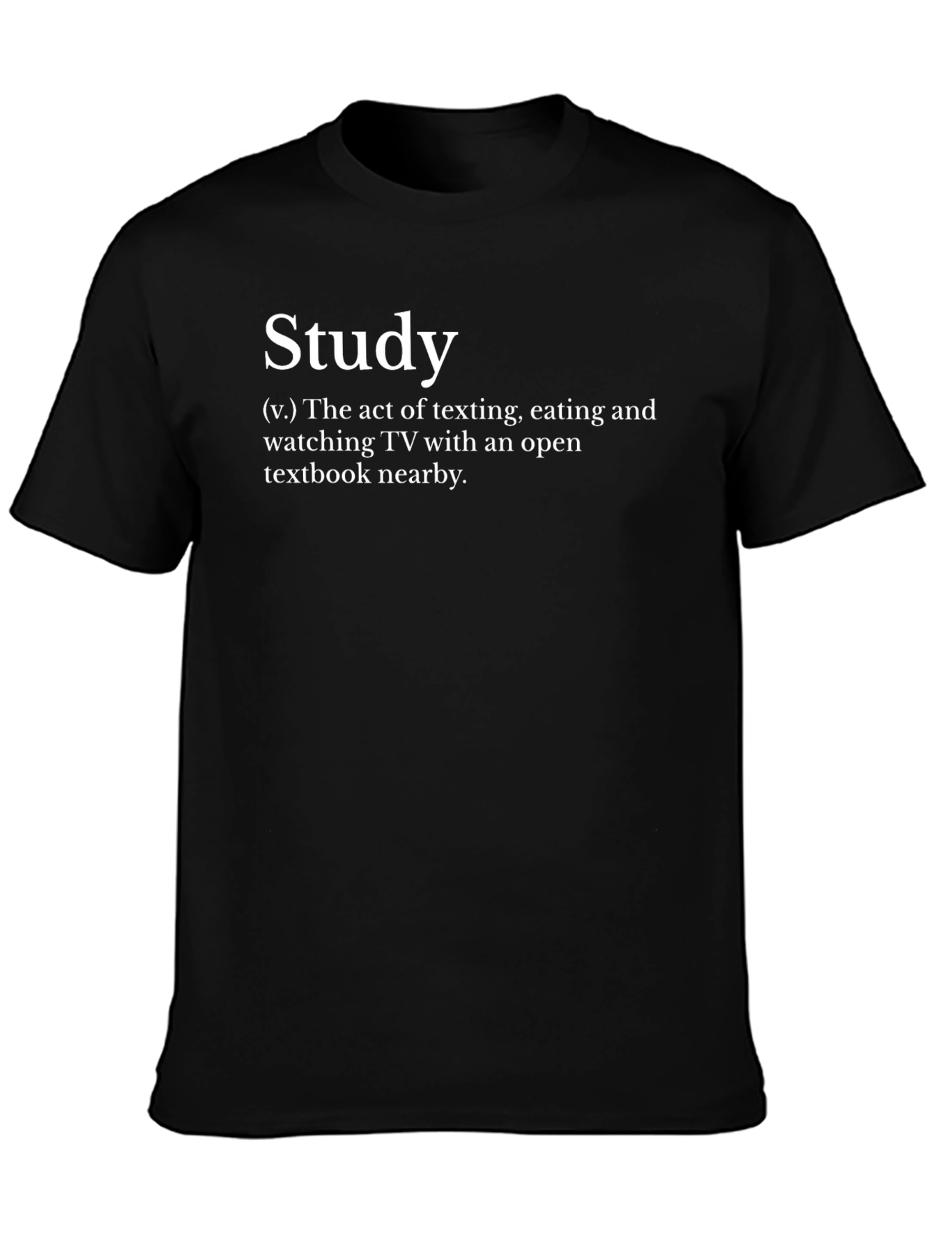 Study Definition Graphic T-Shirt - Black