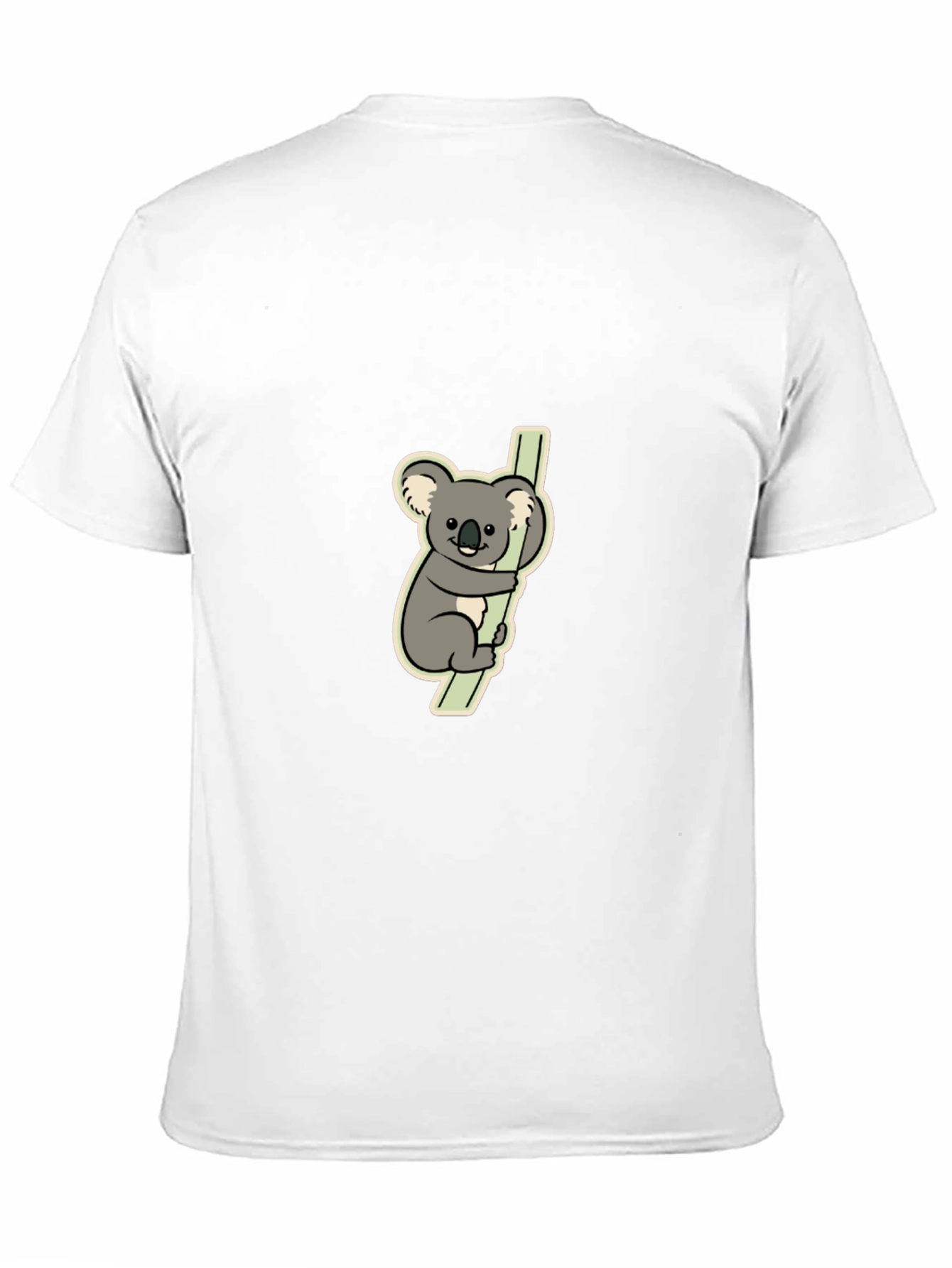 Koala Bear Graphic Tee - Black Cotton T-Shirt