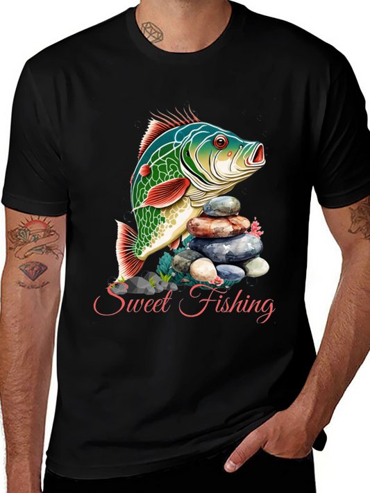 Sweet Fishing Graphic T-Shirt