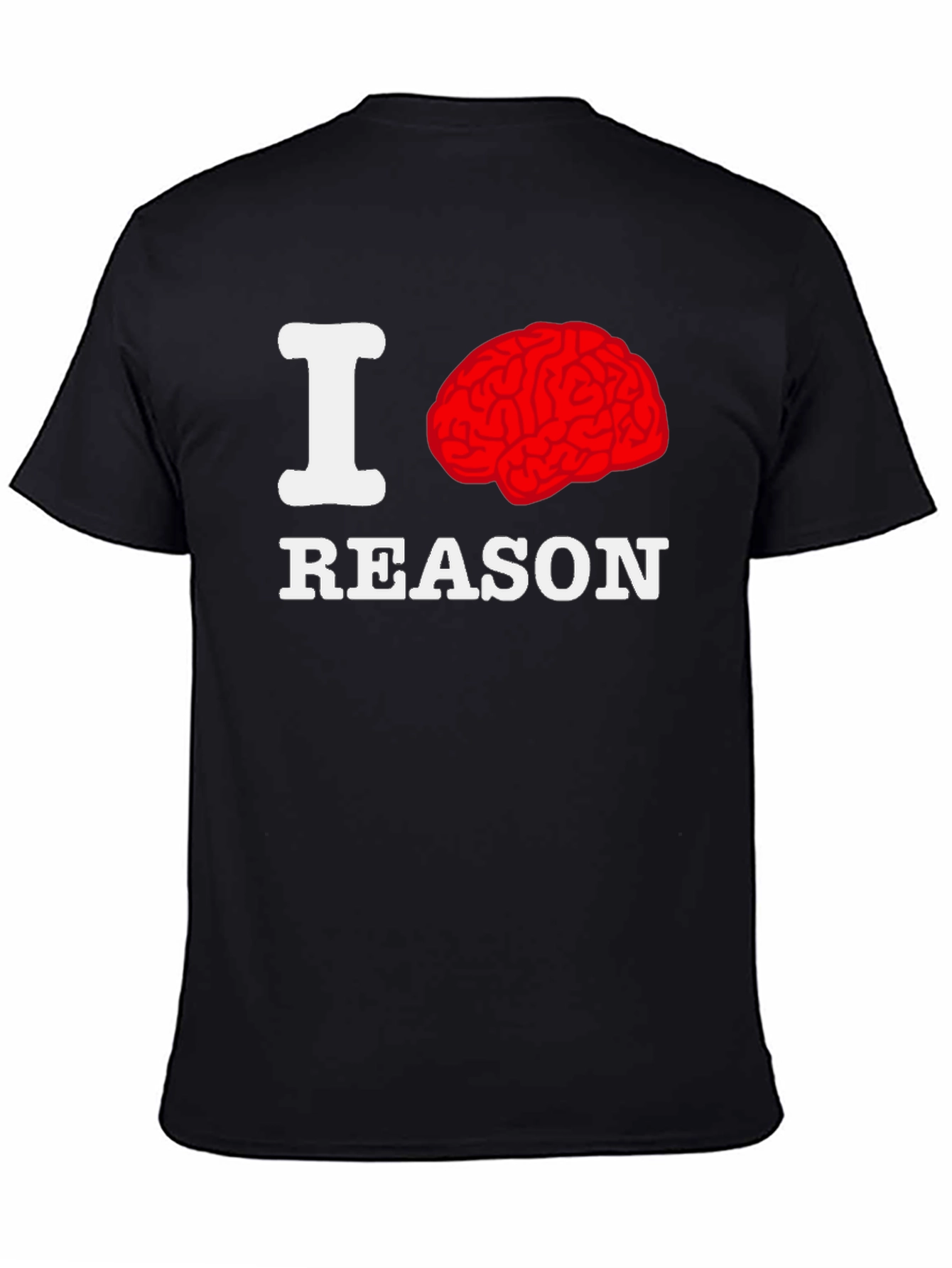 I Brain Reason Graphic T-Shirt - Black