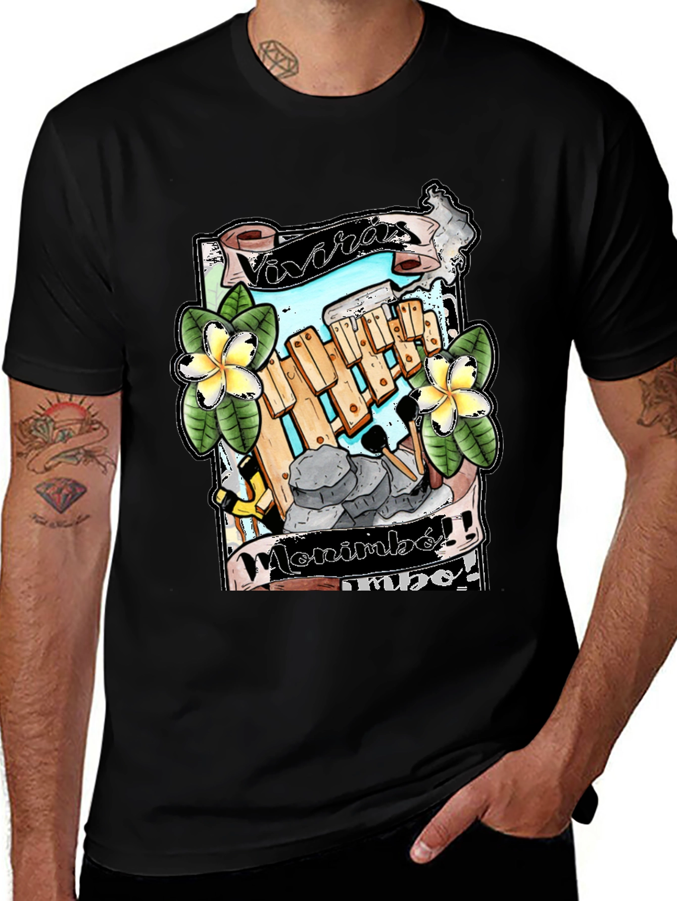 Marimba Music Graphic Tee - Vivaras Marimba