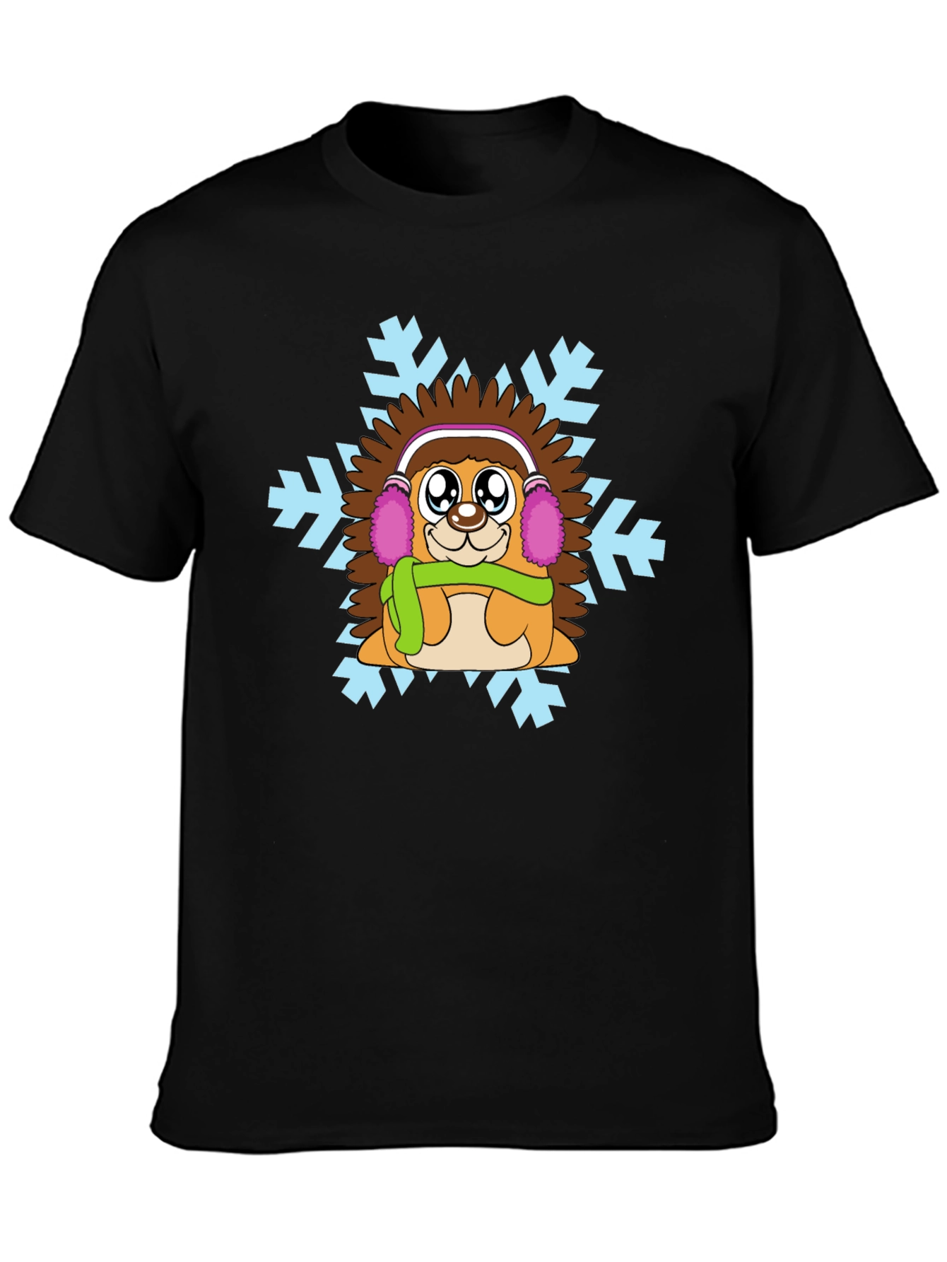 Winter Hedgehog Graphic T-Shirt