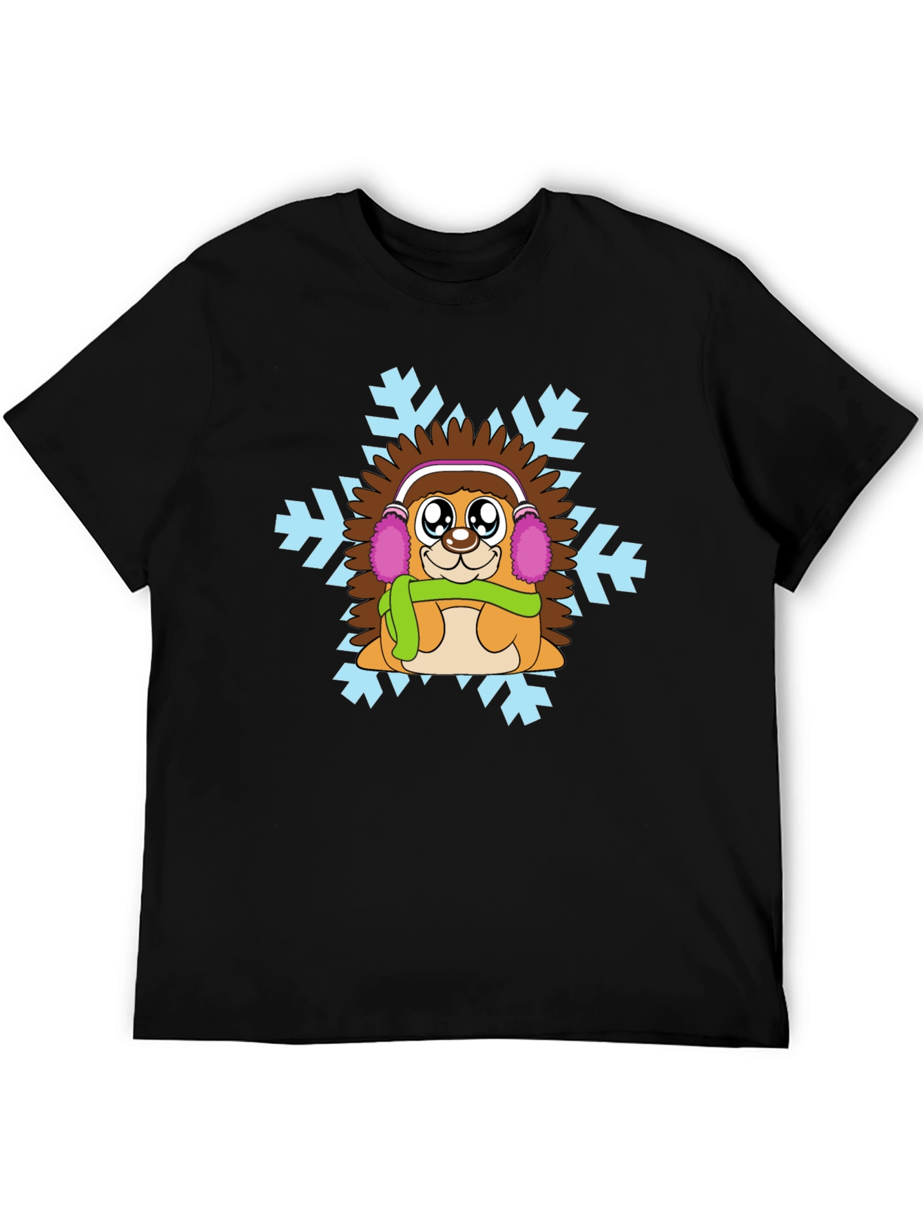 Winter Hedgehog Graphic T-Shirt