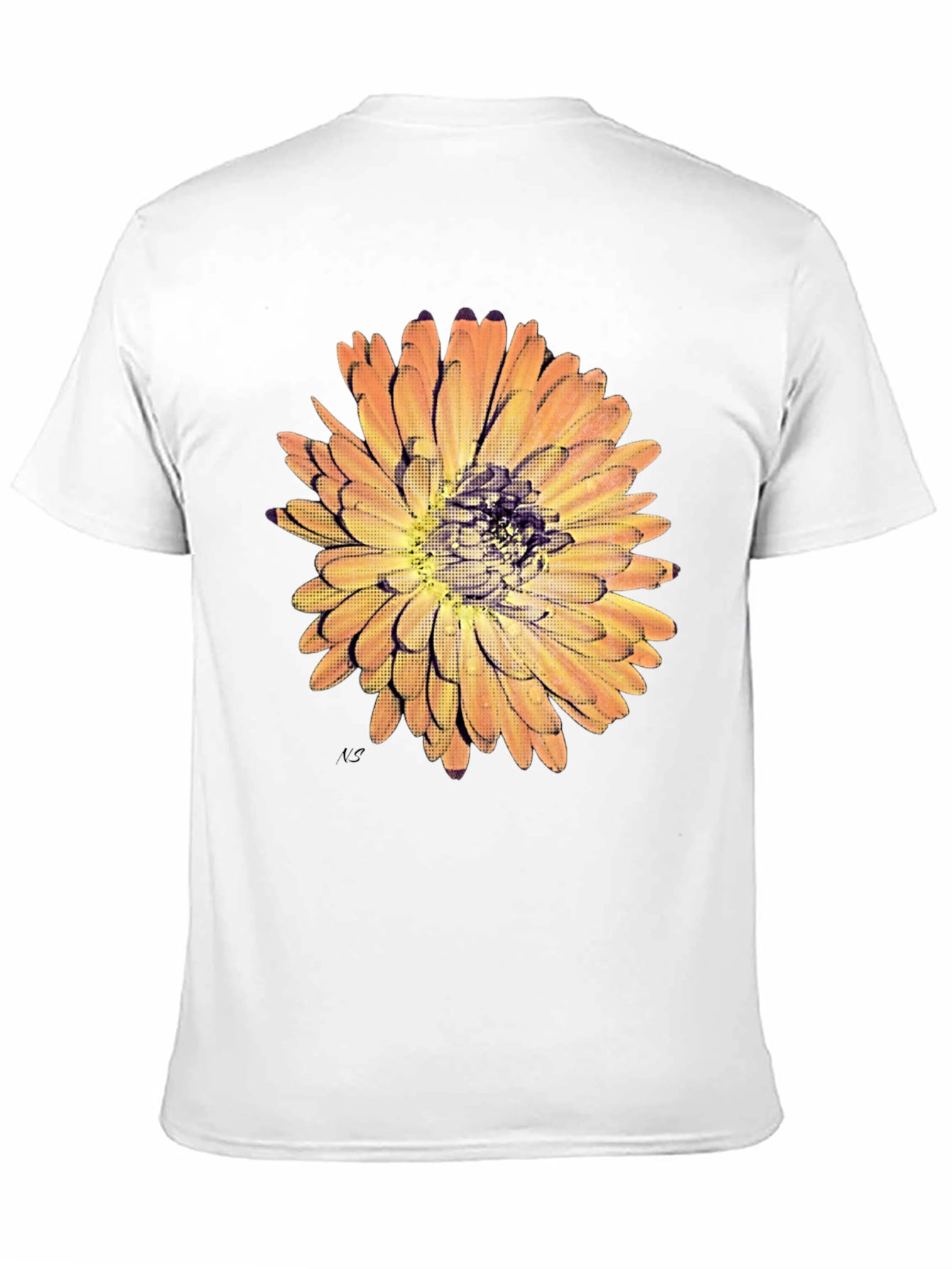 Black Floral Graphic Print Tee