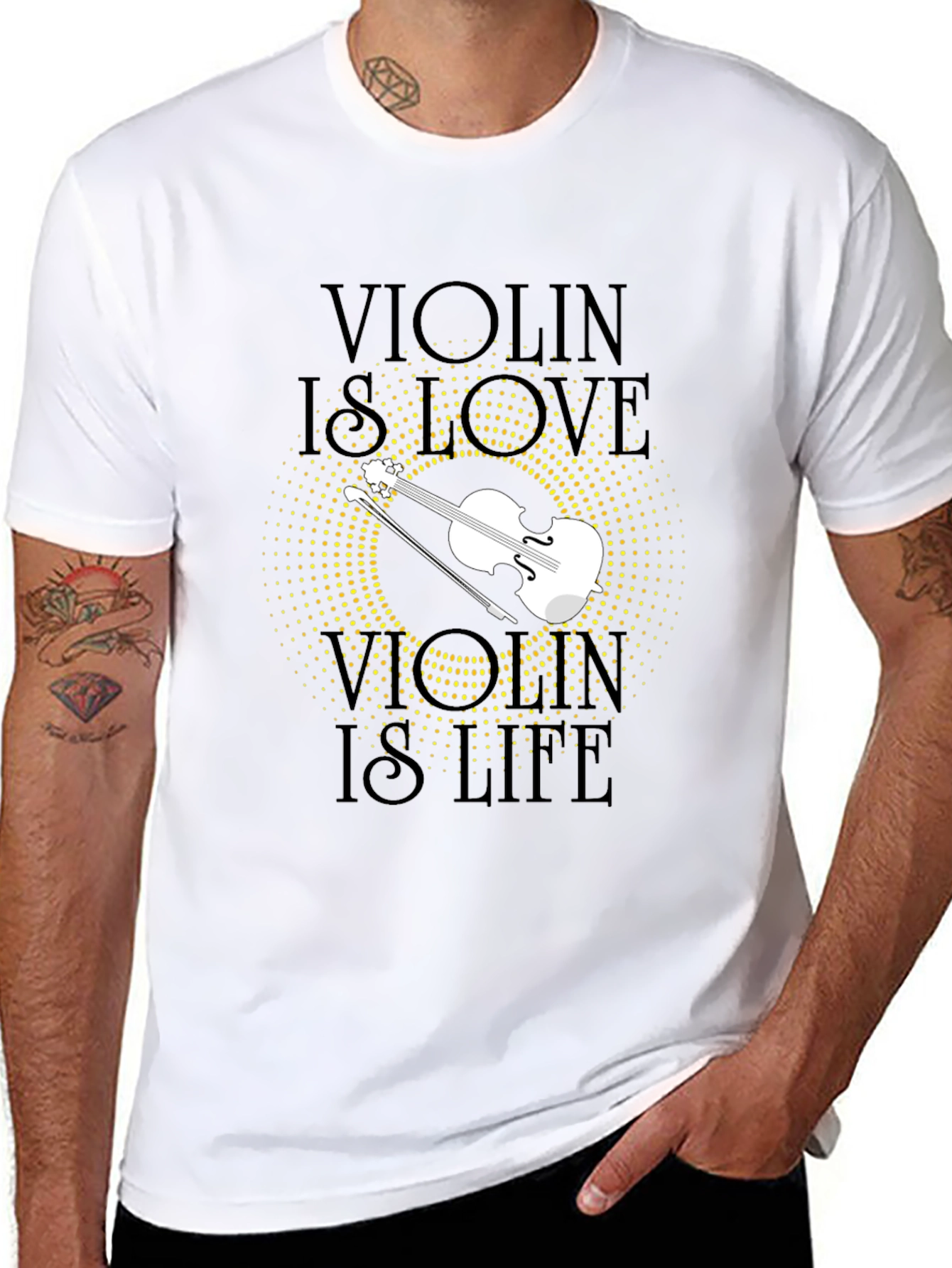 Violin is Love Violin is Life Graphic Tee