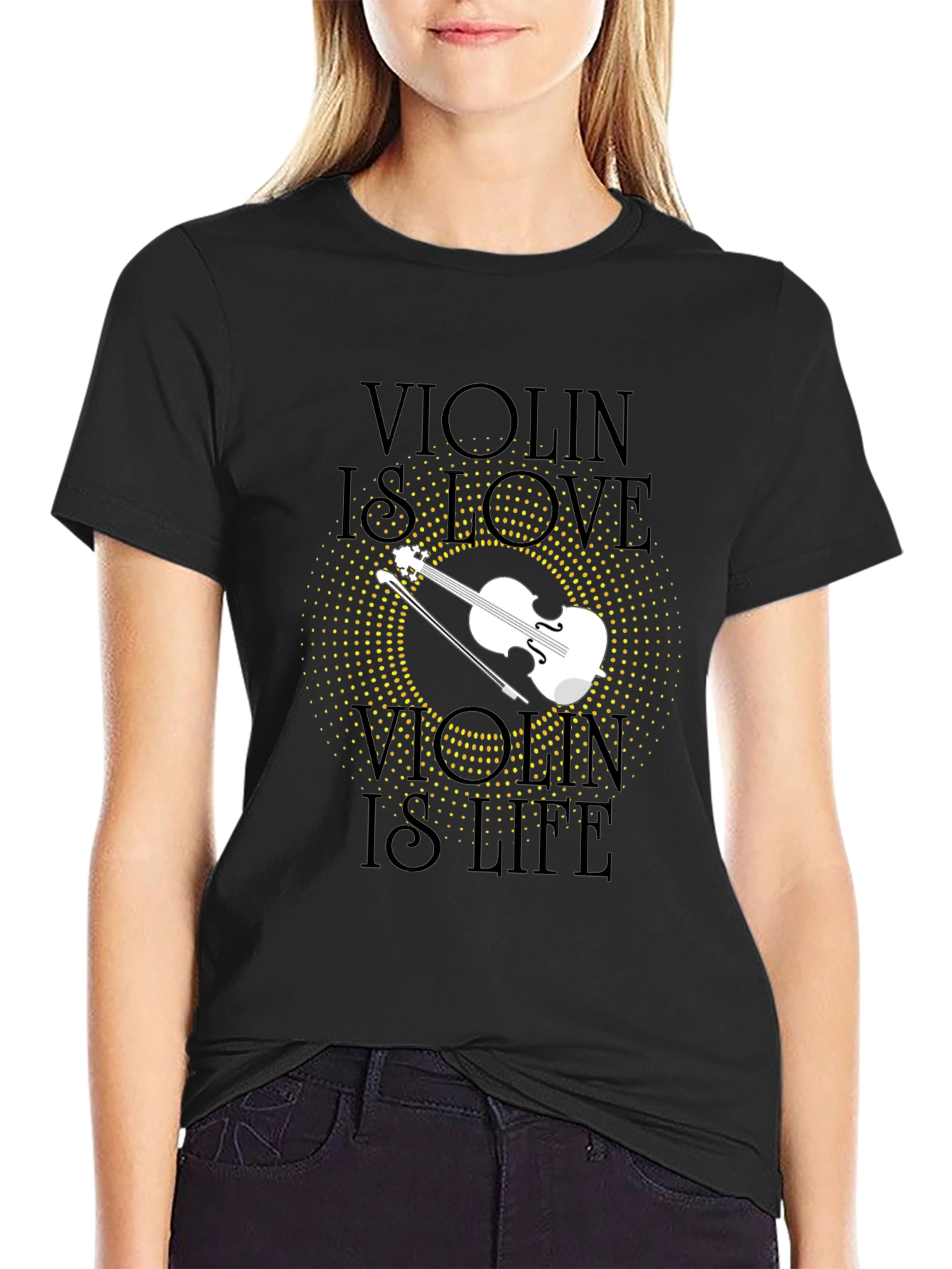 Violin is Love Violin is Life Graphic Tee
