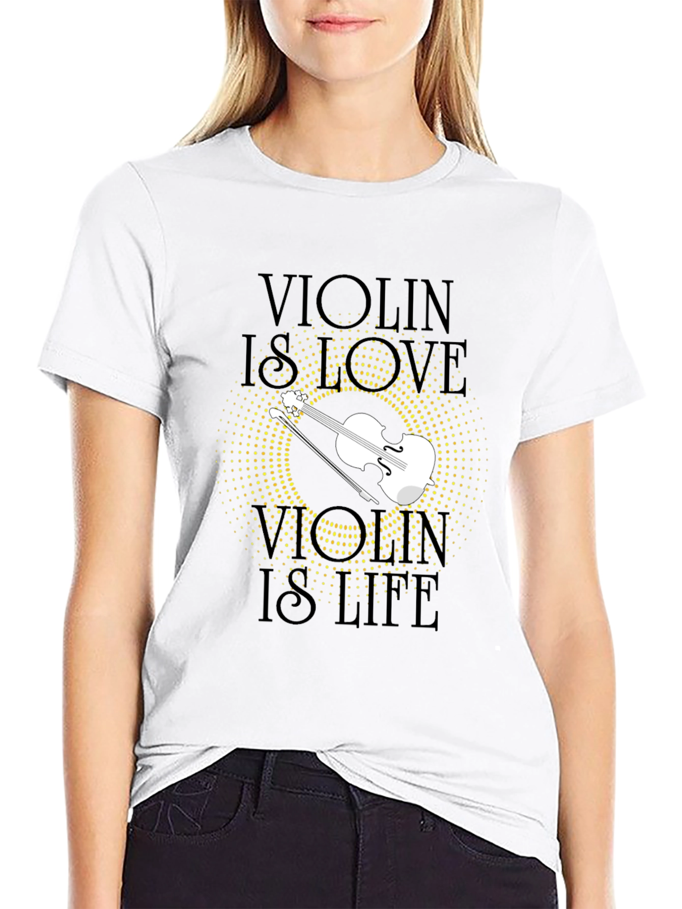 Violin is Love Violin is Life Graphic Tee