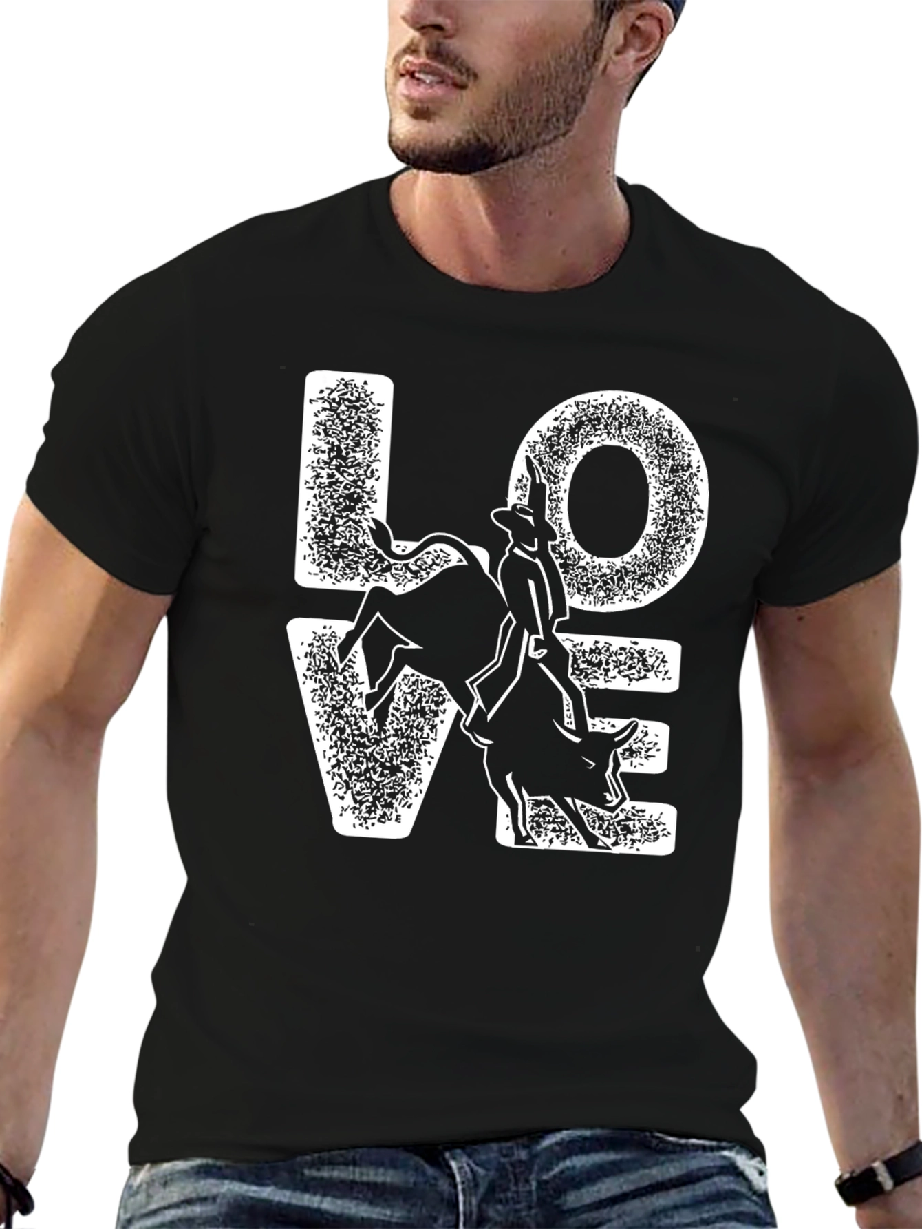 Love Rodeo Bull Riding Graphic Tee