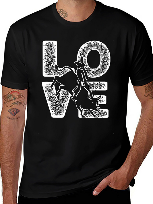 Love Rodeo Bull Riding Graphic Tee
