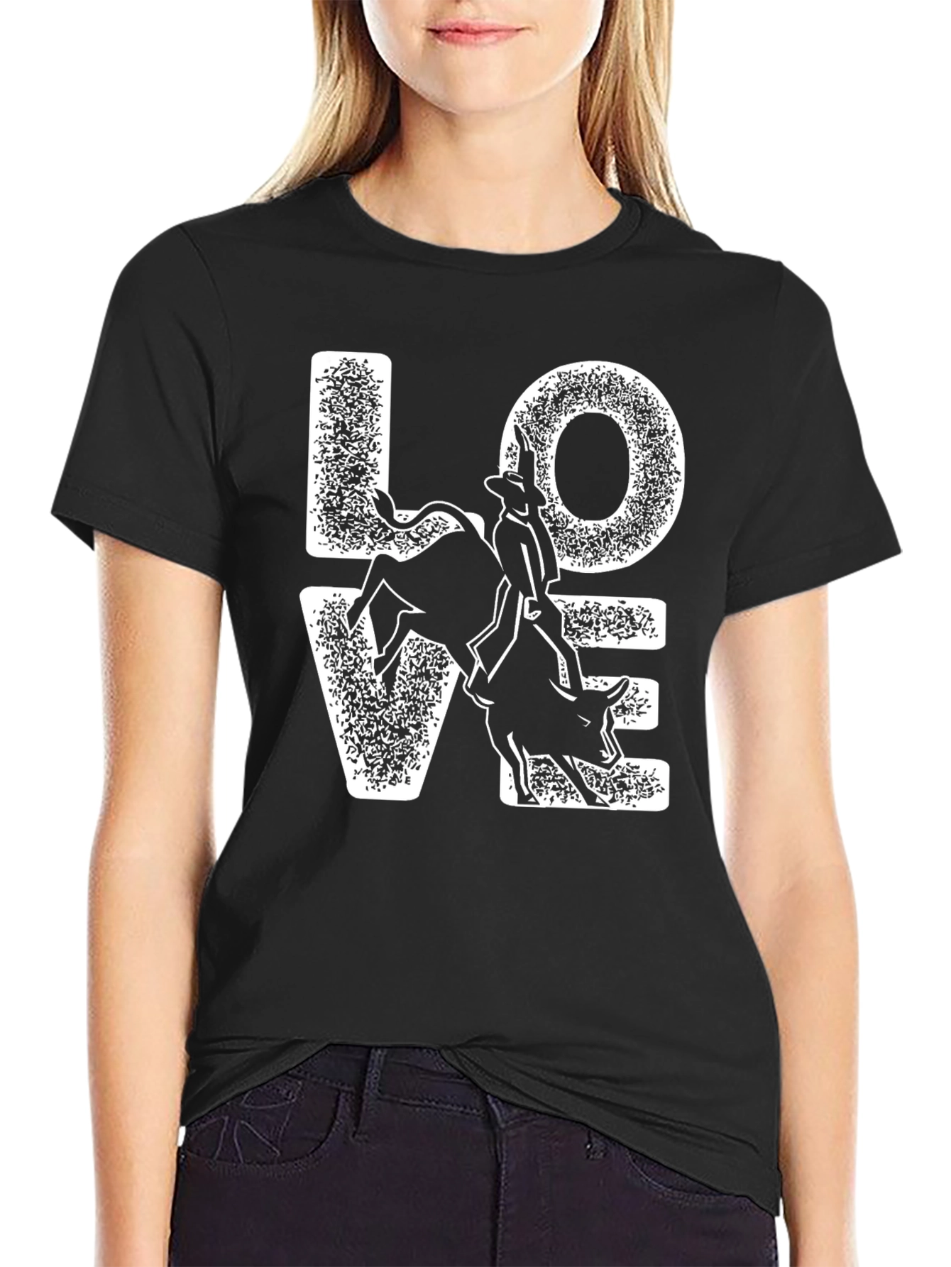 Love Rodeo Bull Riding Graphic Tee