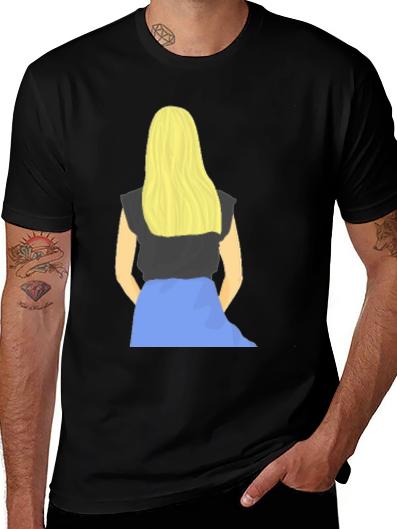 Blonde Girl Graphic Tee - Stylish Casual Wear