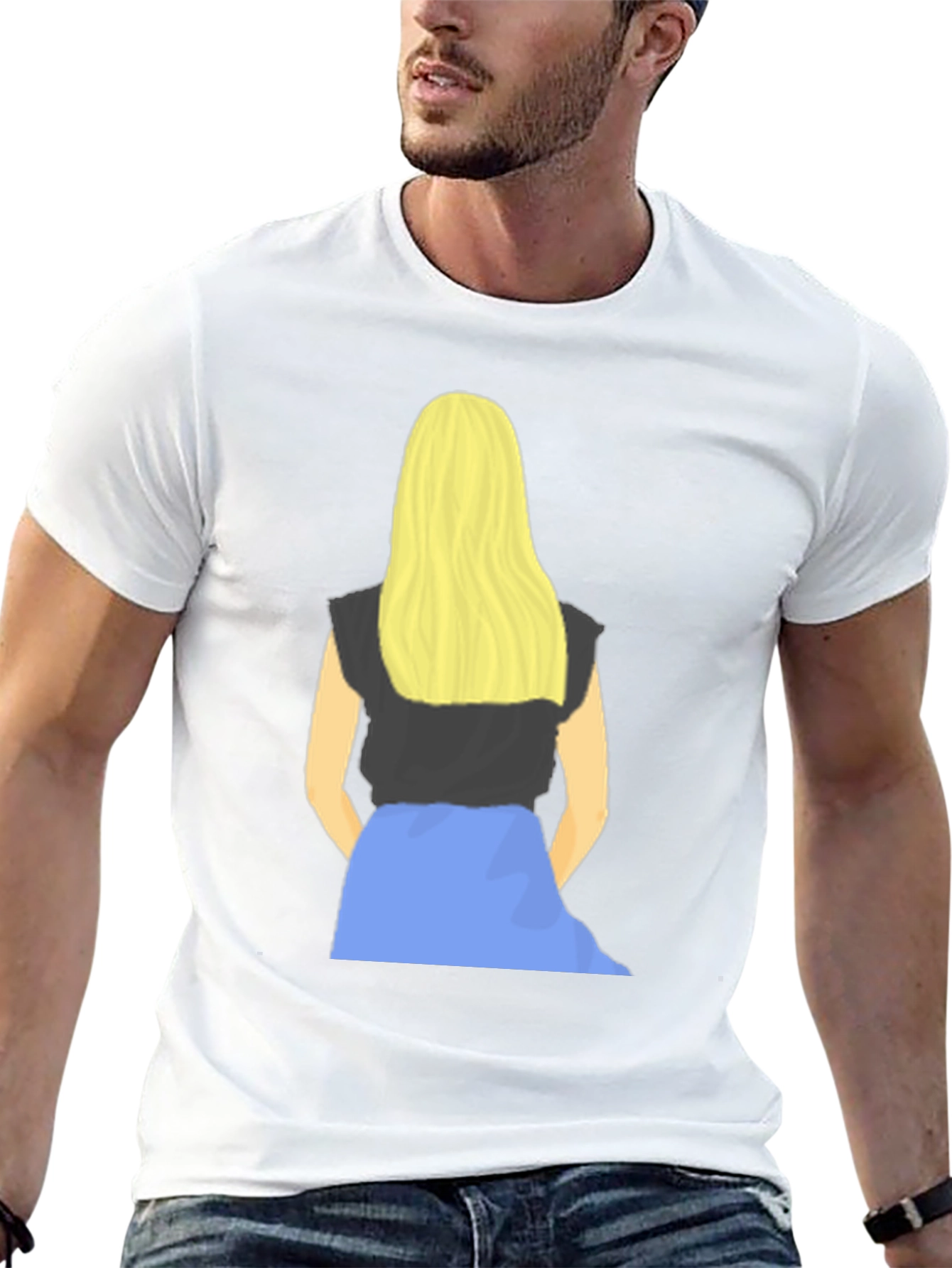Blonde Girl Graphic Tee - Stylish Casual Wear