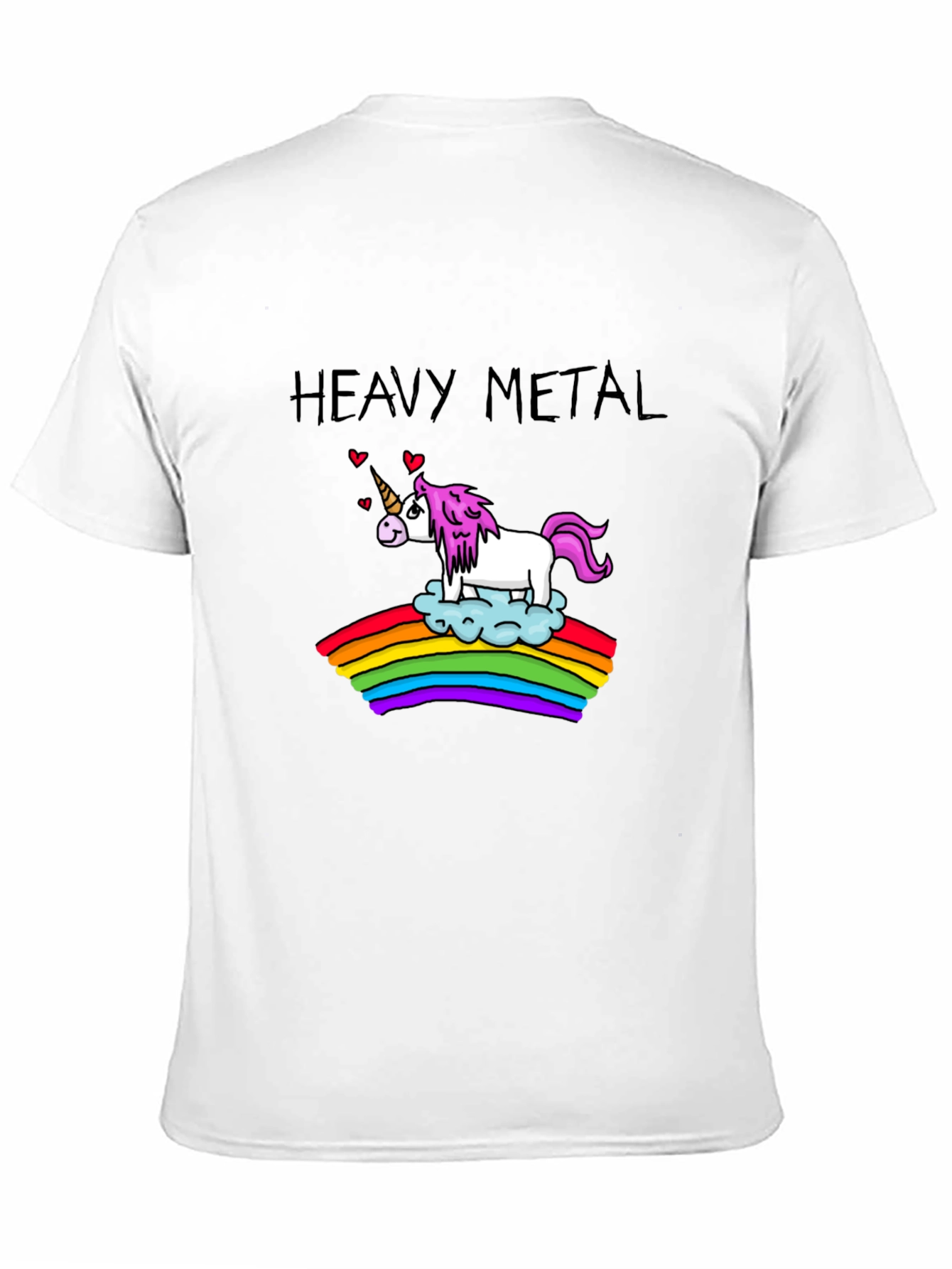 Heavy Metal Unicorn Rainbow T-Shirt