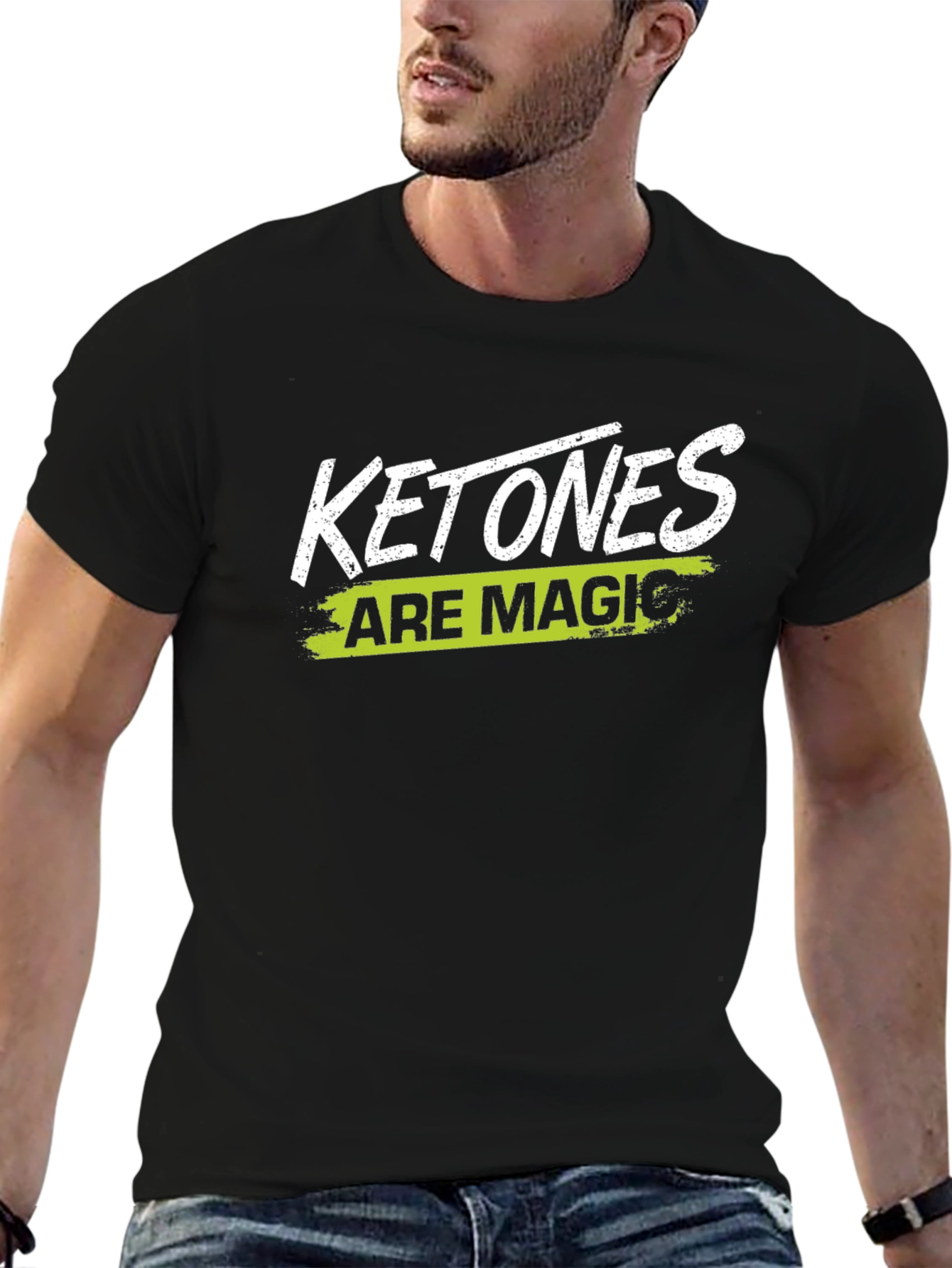 Ketones Are Magic Black Graphic T-Shirt