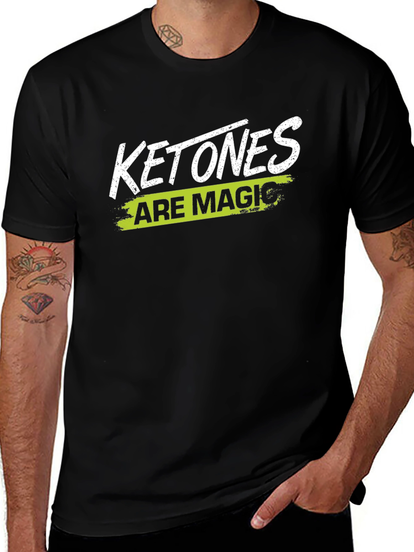 Ketones Are Magic Black Graphic T-Shirt