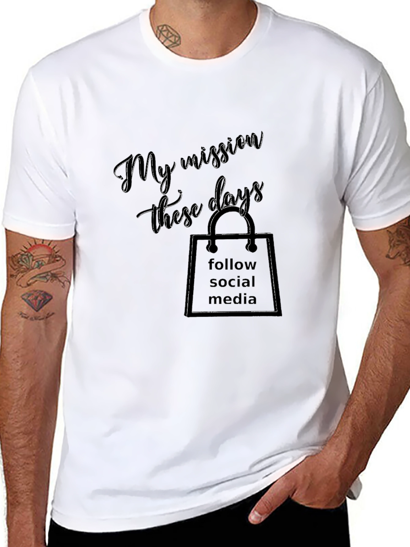 My Mission T-Shirt - Follow Social Media Style