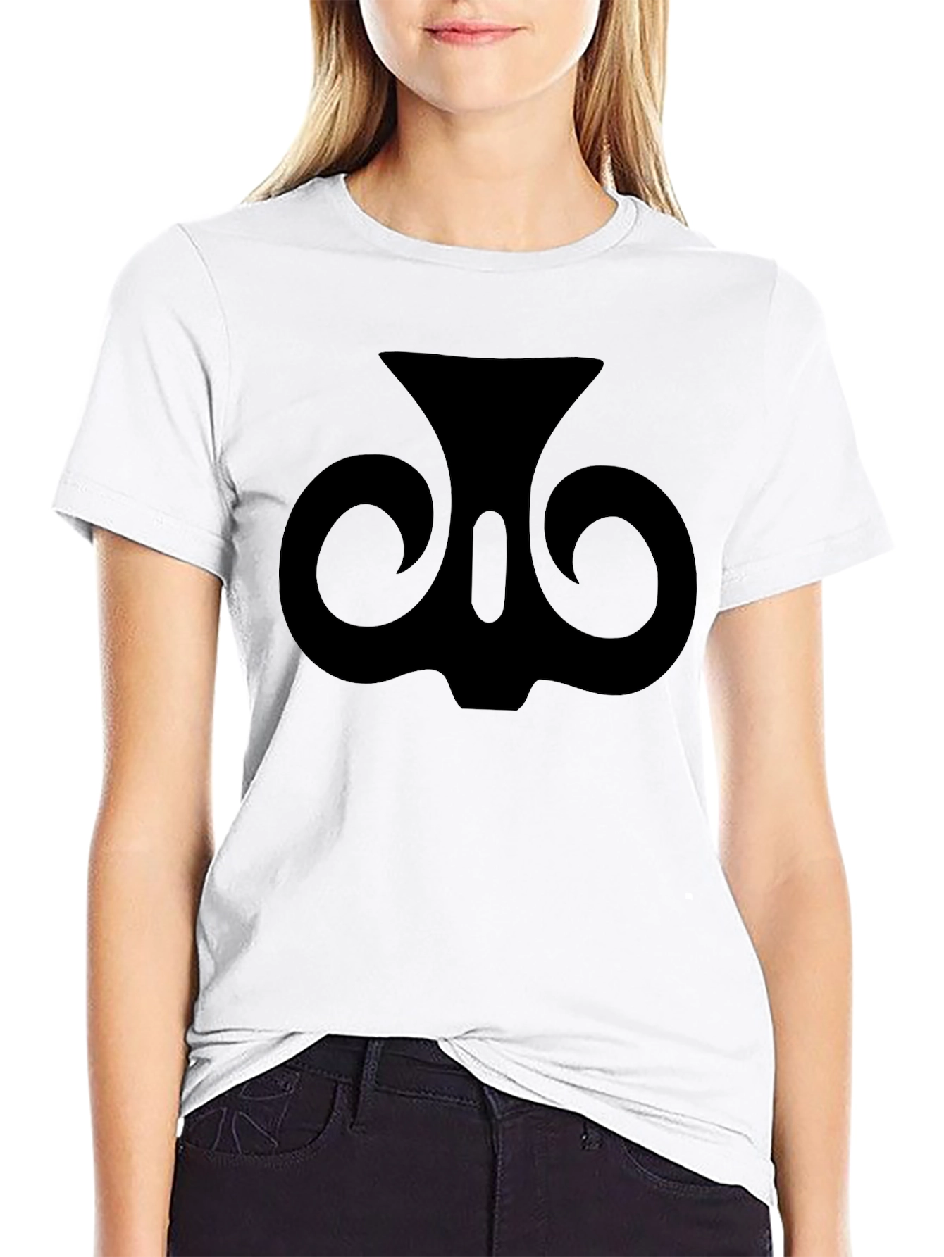 Graphic Print Black T-Shirt