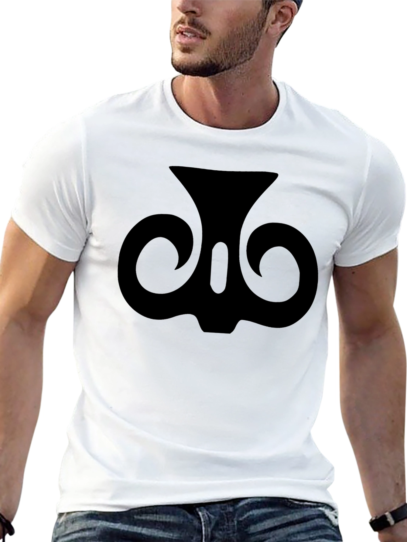 Graphic Print Black T-Shirt