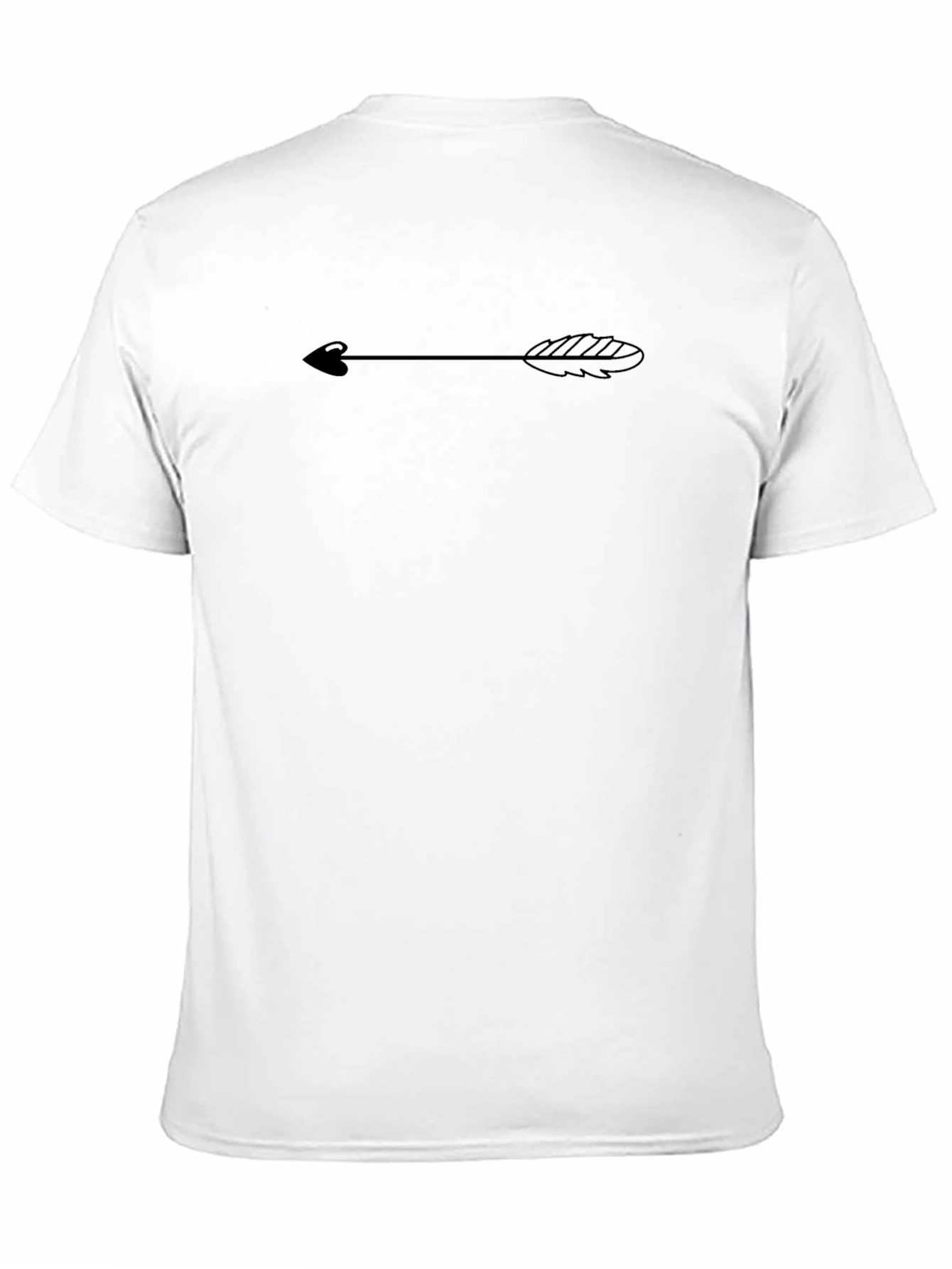 Black Tee with Arrow Design