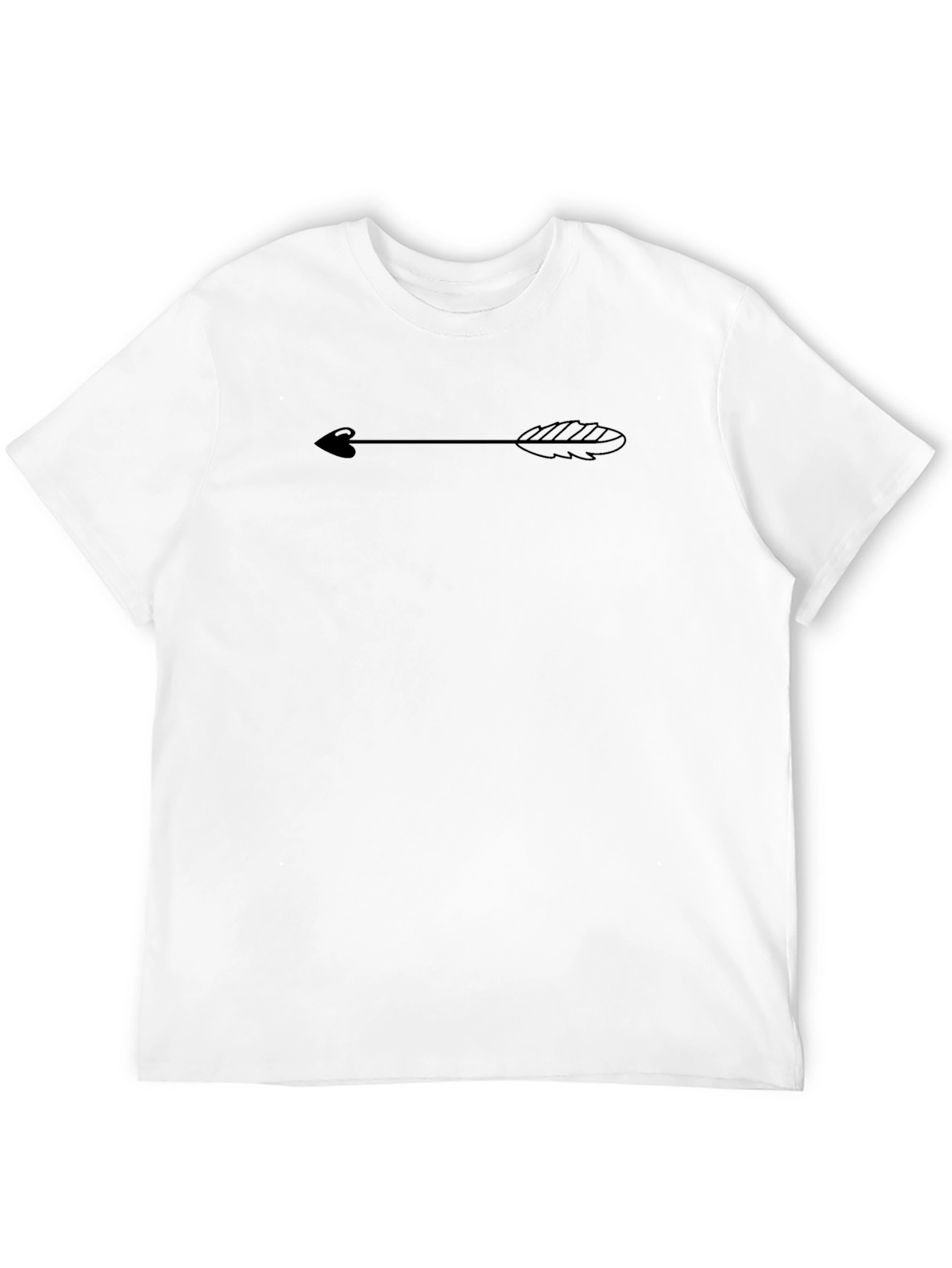 Black Tee with Arrow Design