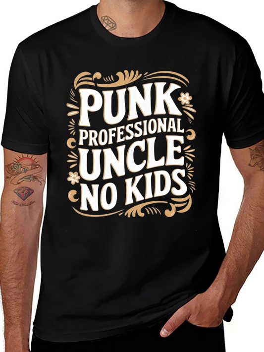 Punk Professional Uncle No Kids T-Shirt