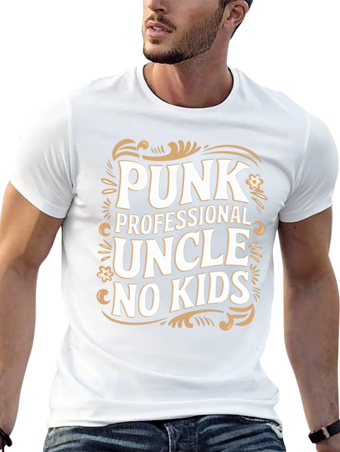 Punk Professional Uncle No Kids T-Shirt