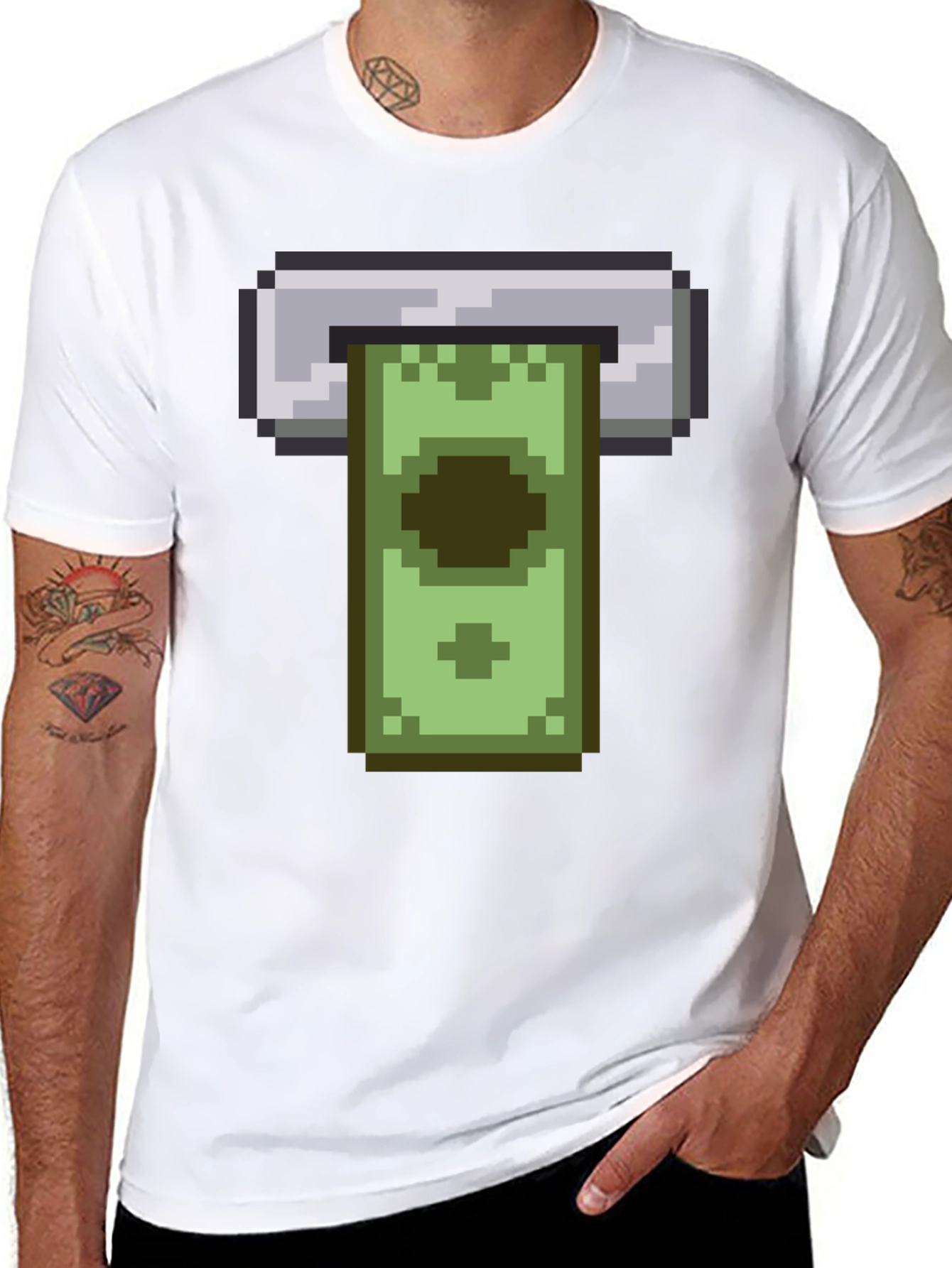 Pixel ATM T-Shirt - Funny Retro 8-bit Design