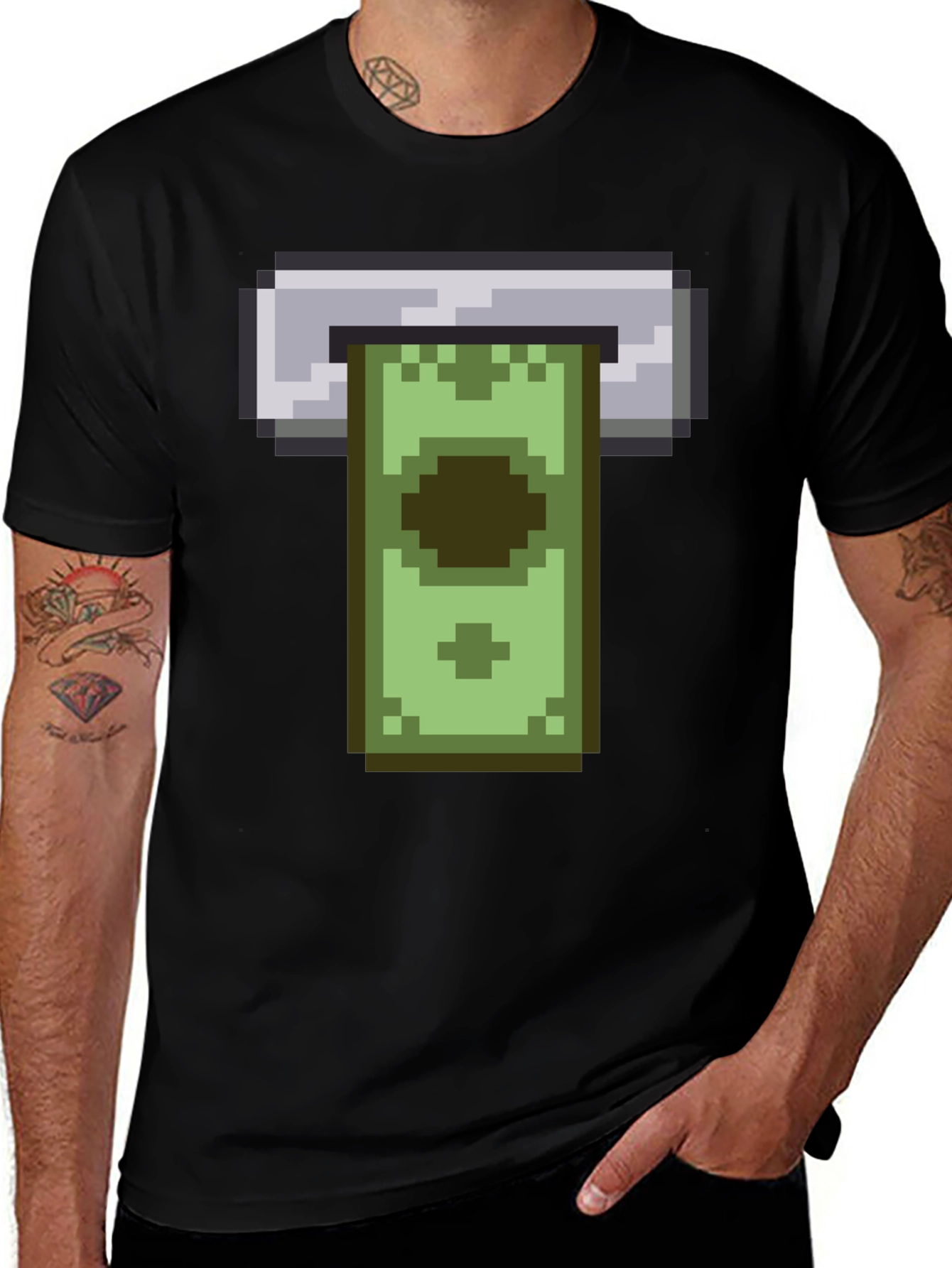 Pixel ATM T-Shirt - Funny Retro 8-bit Design