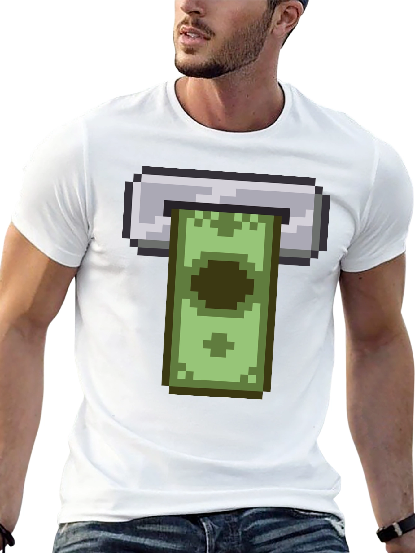Pixel ATM T-Shirt - Funny Retro 8-bit Design