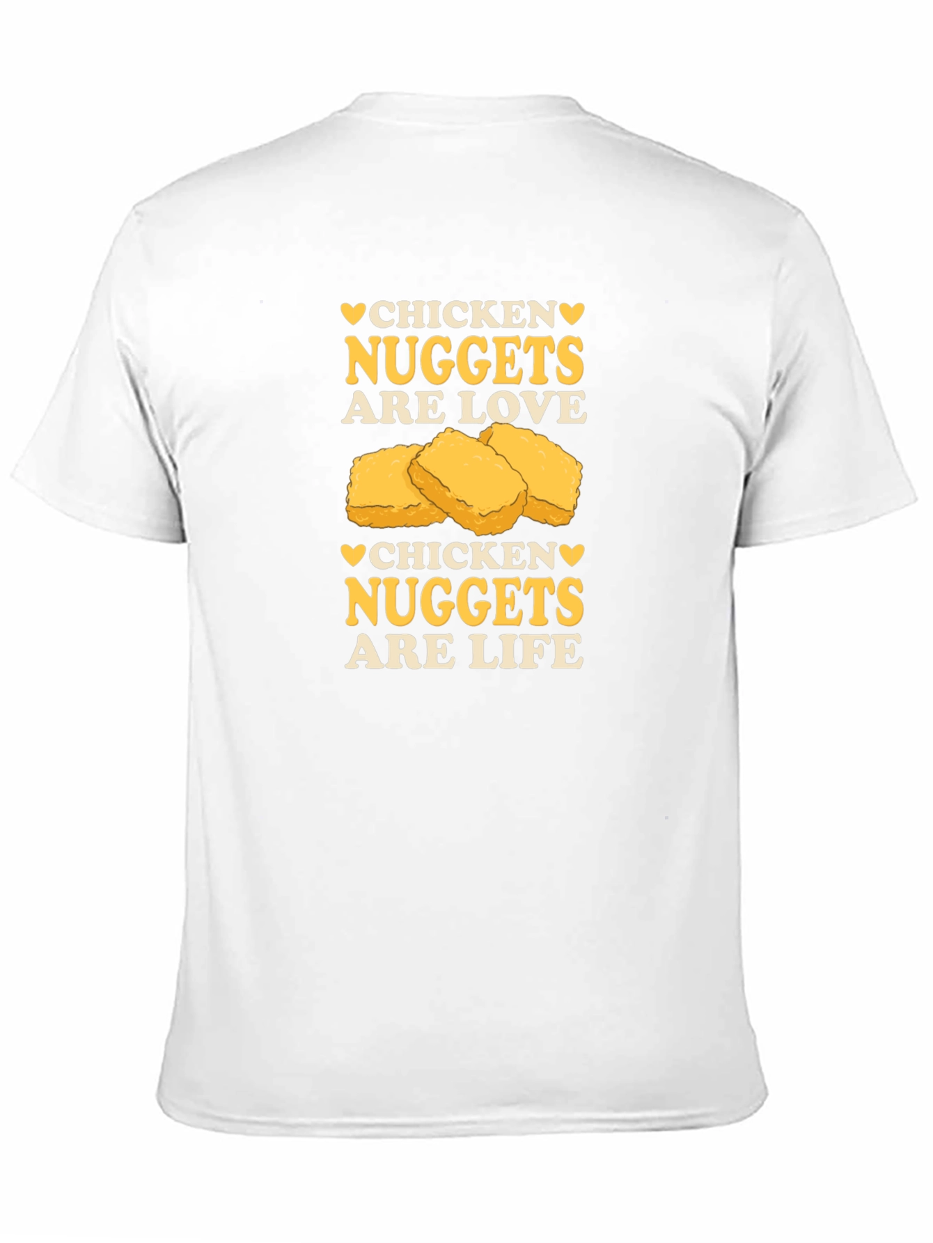 Chicken Nuggets are Love & Life Black T-Shirt