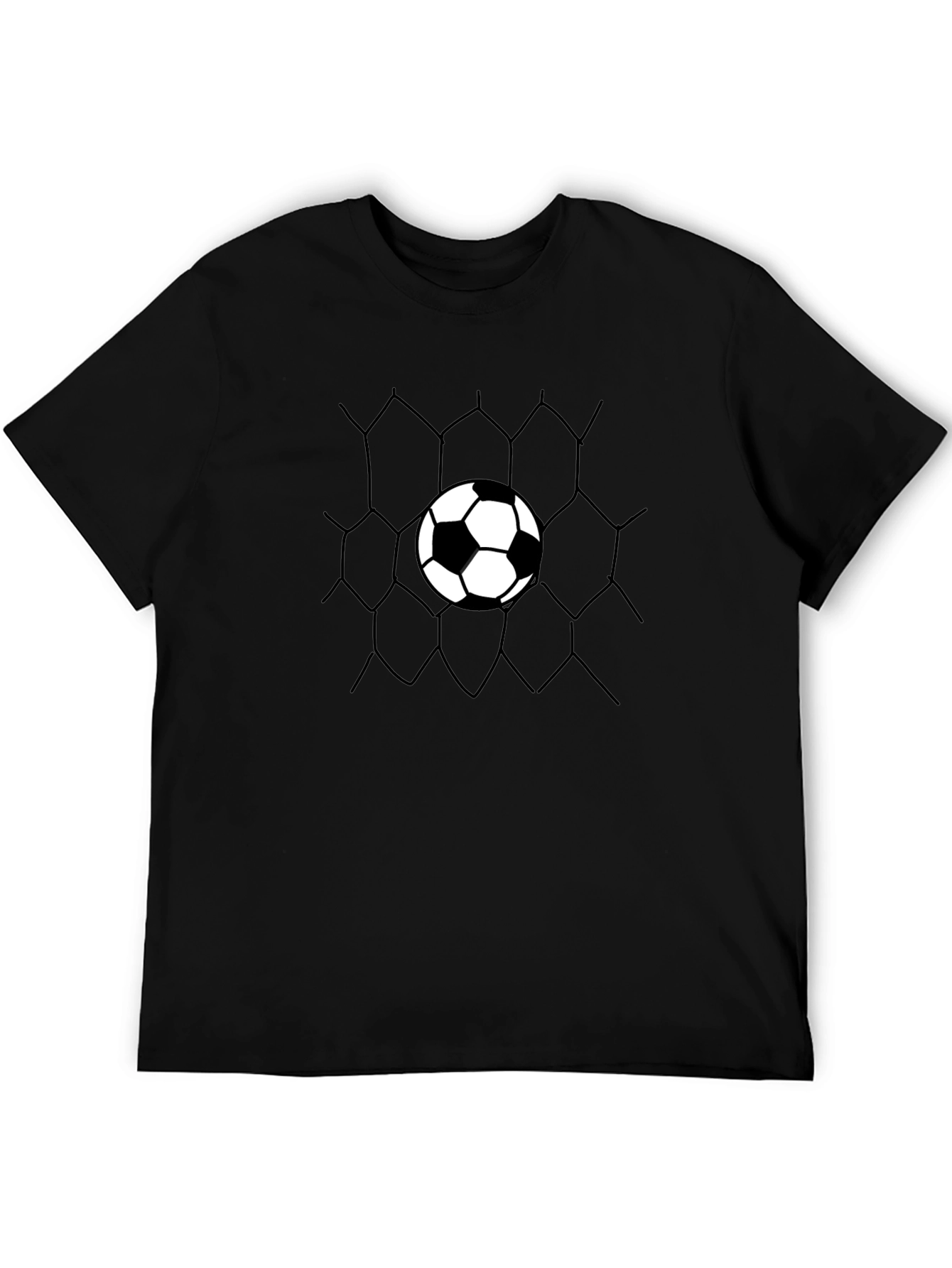 Soccer Goal T-Shirt - Black Graphic Tee