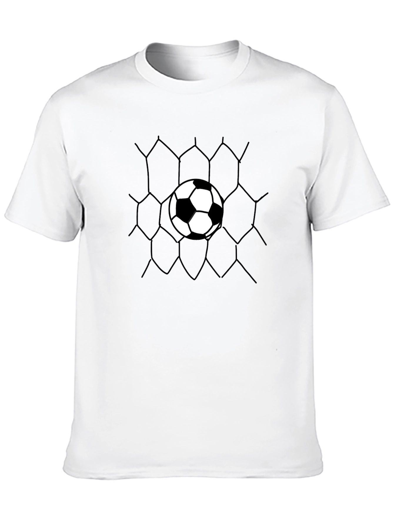 Soccer Goal T-Shirt - Black Graphic Tee