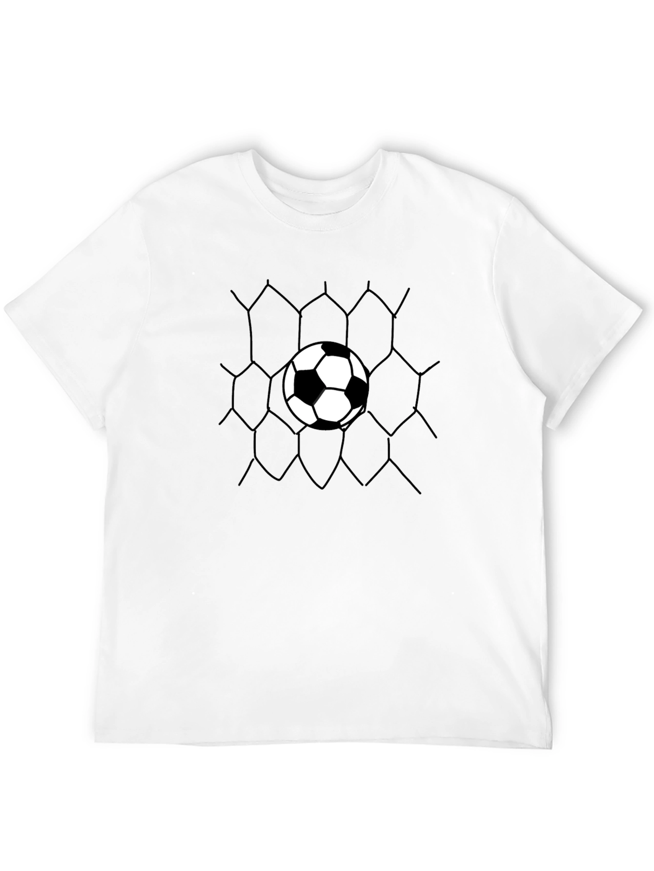 Soccer Goal T-Shirt - Black Graphic Tee