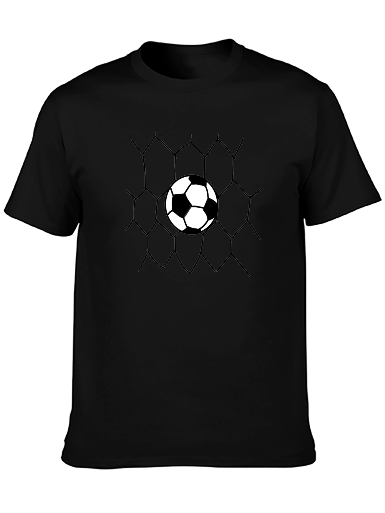 Soccer Goal T-Shirt - Black Graphic Tee