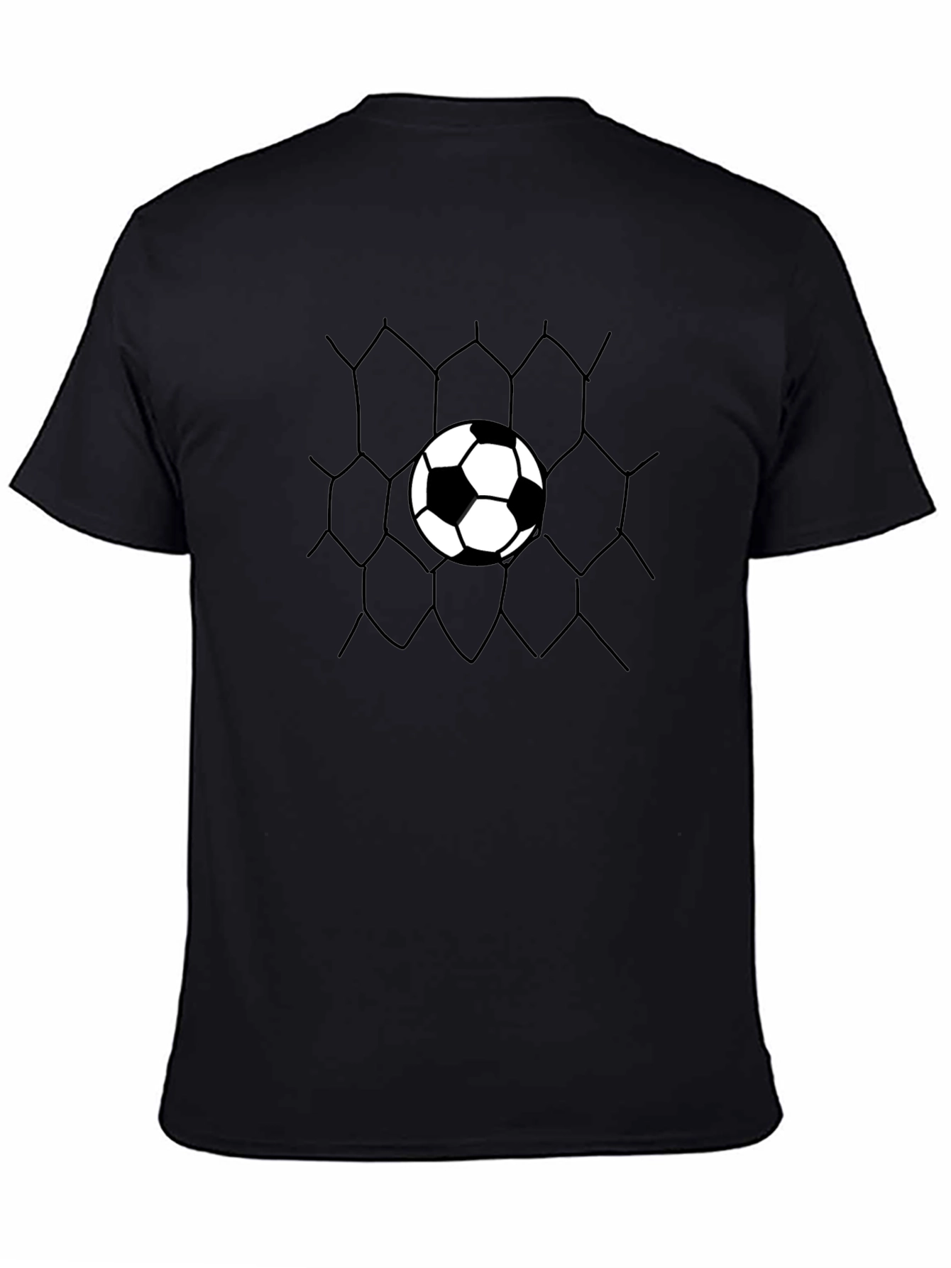 Soccer Goal T-Shirt - Black Graphic Tee