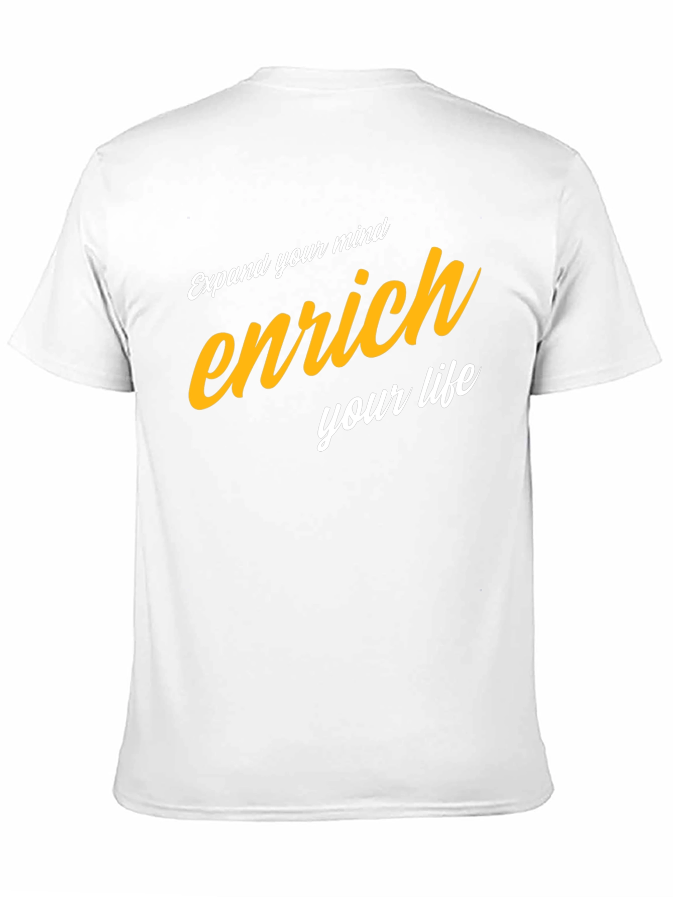 Enrich Your Mind Graphic Tee - Black Cotton Blend