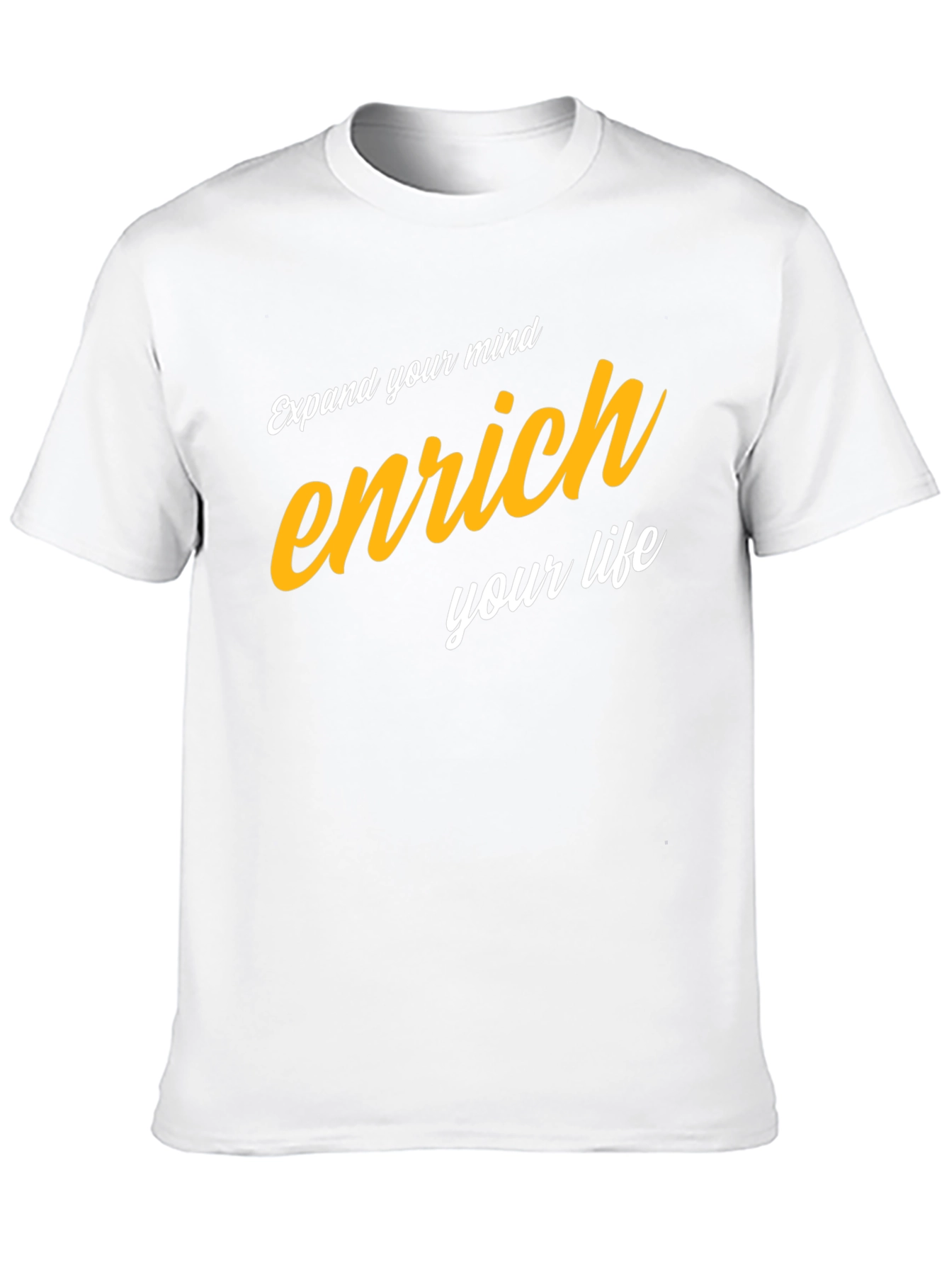 Enrich Your Mind Graphic Tee - Black Cotton Blend