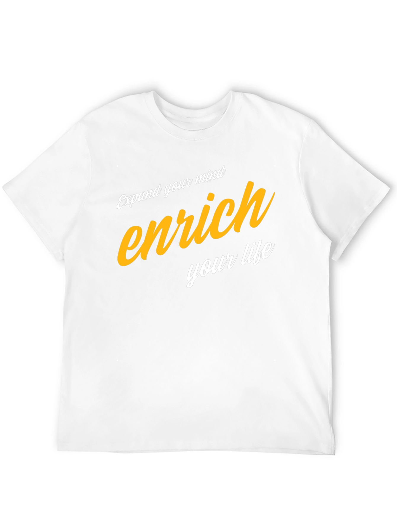 Enrich Your Mind Graphic Tee - Black Cotton Blend