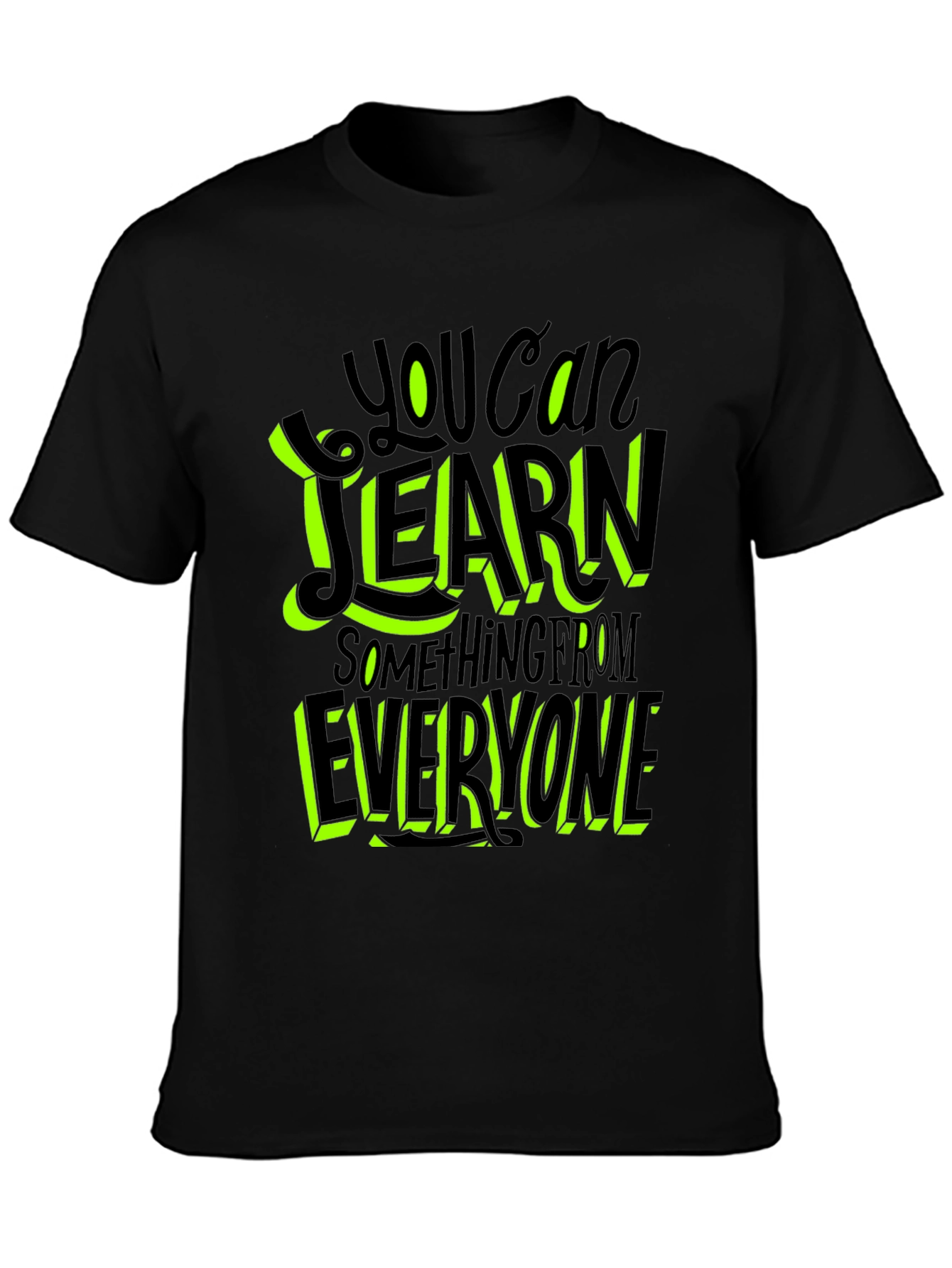 Learn From Everyone Graphic Tee - Black
