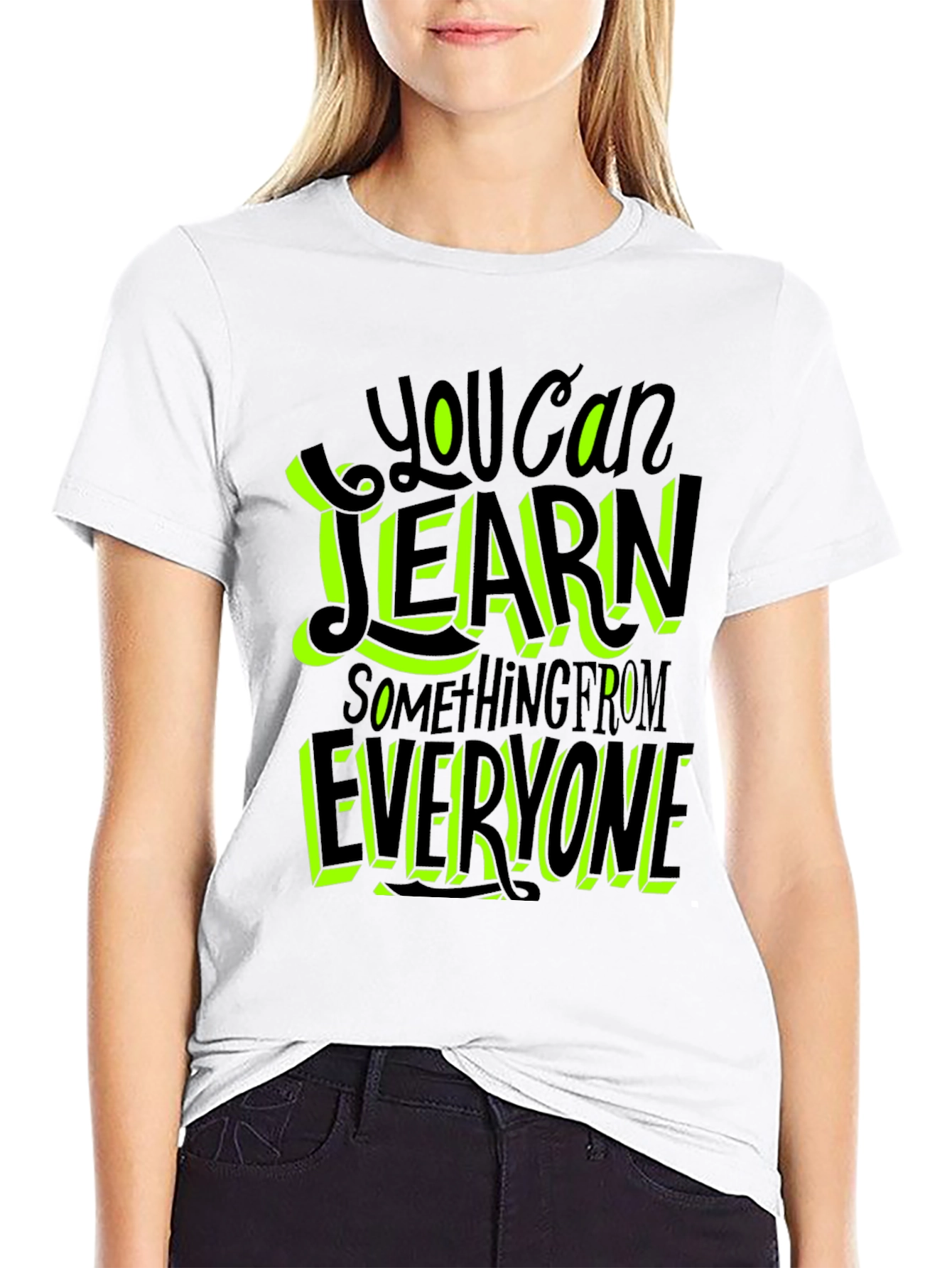 Learn From Everyone Graphic Tee - Black
