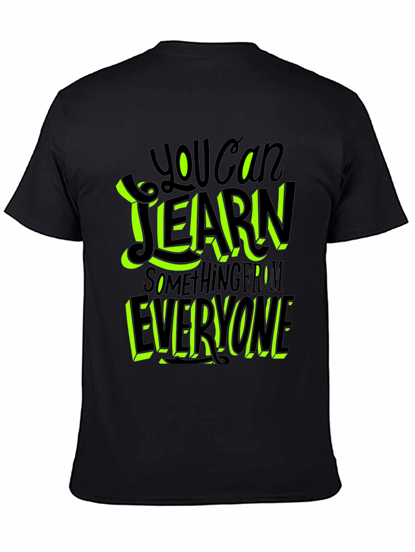Learn From Everyone Graphic Tee - Black