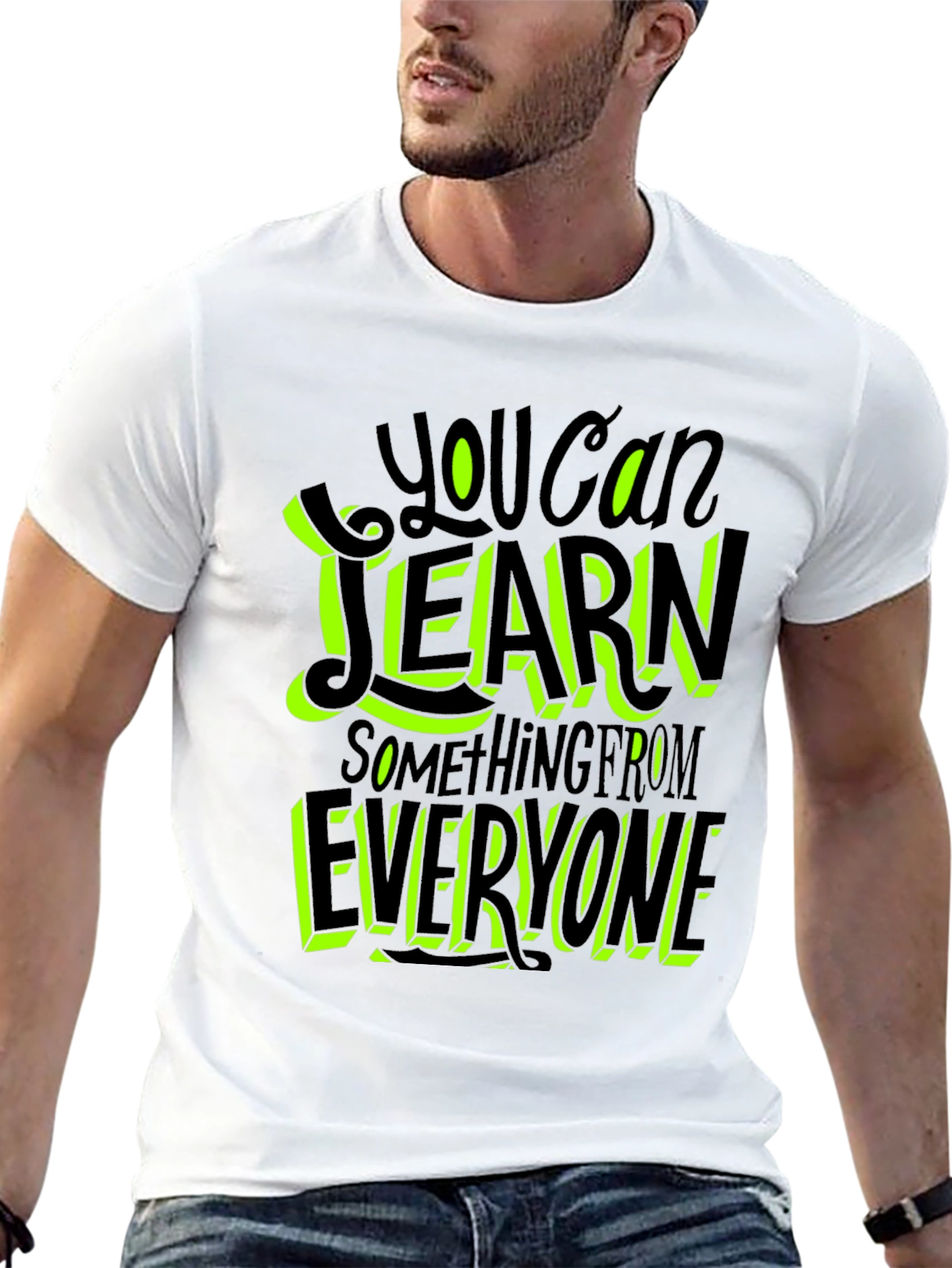 Learn From Everyone Graphic Tee - Black