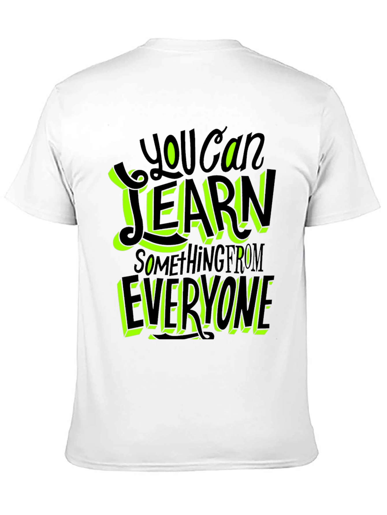 Learn From Everyone Graphic Tee - Black