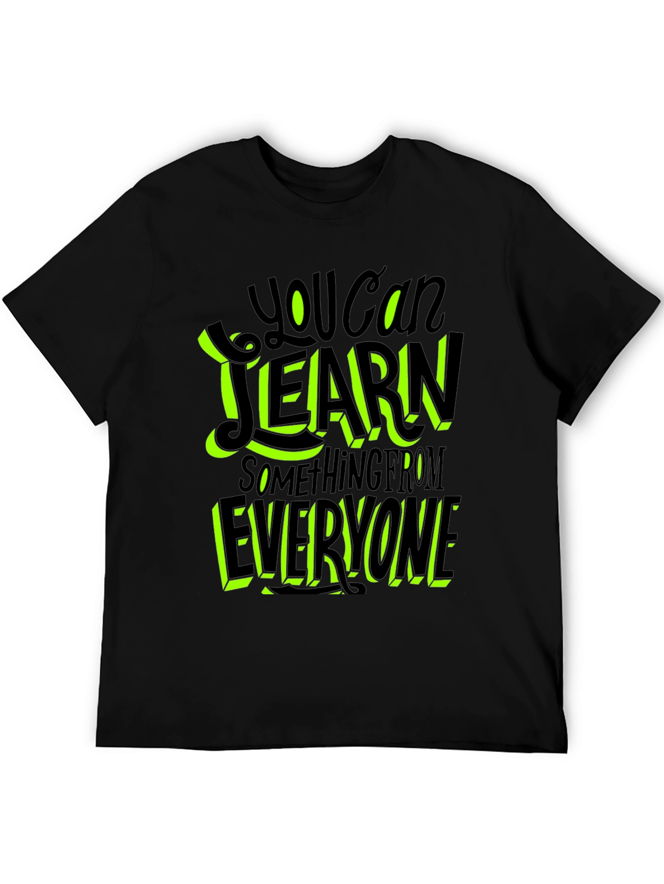 Learn From Everyone Graphic Tee - Black